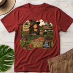 Farmers Market Witch T-Shirt — Hilo Local Produce Graphic Tee
