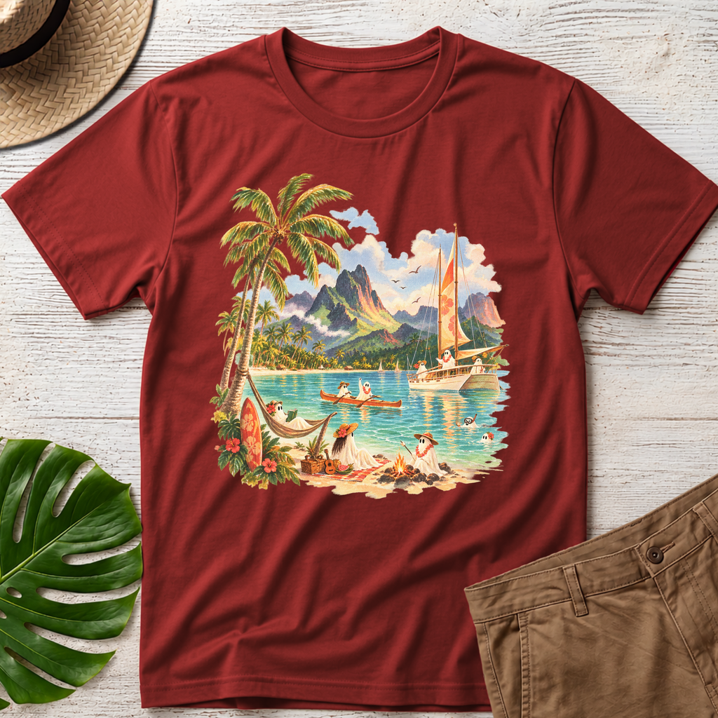 Ghost Beach Sailboat T‑Shirt