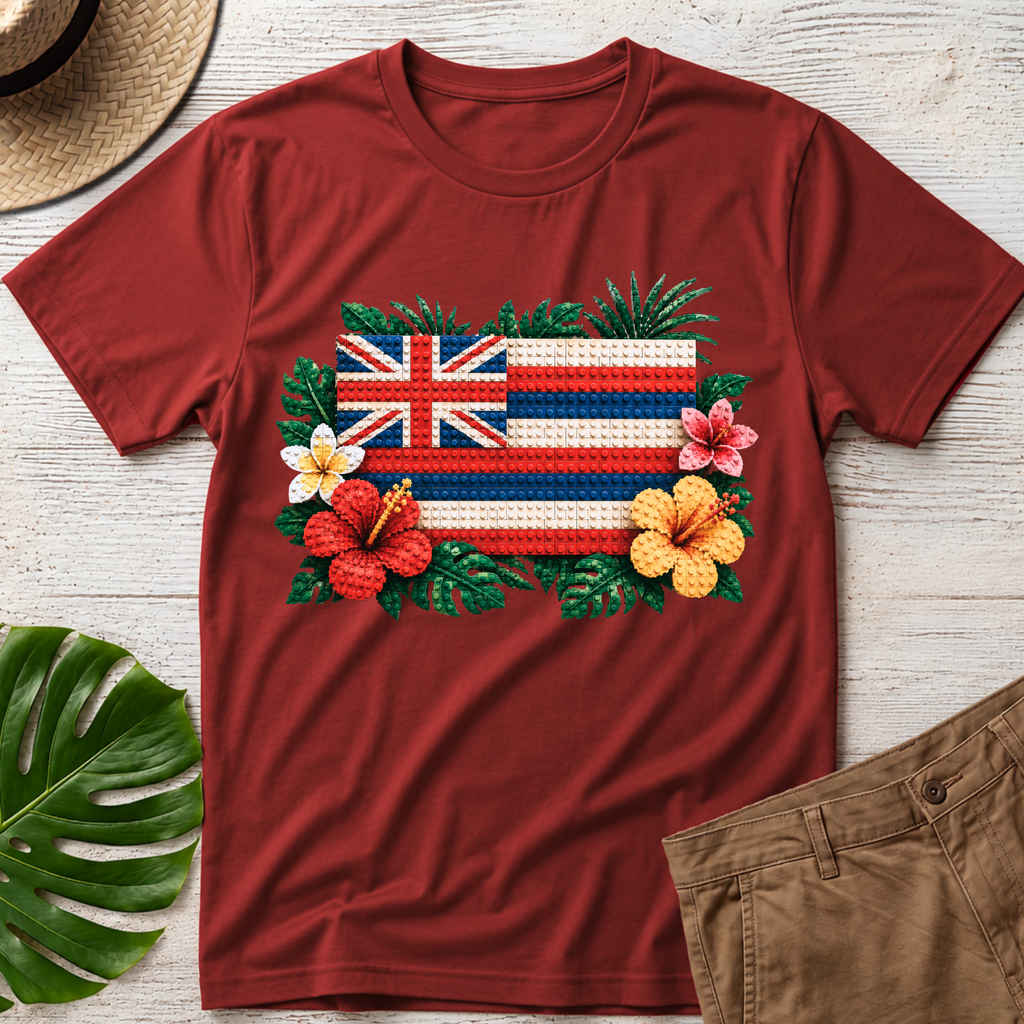 Hawaiian Flag Blocks T-Shirt