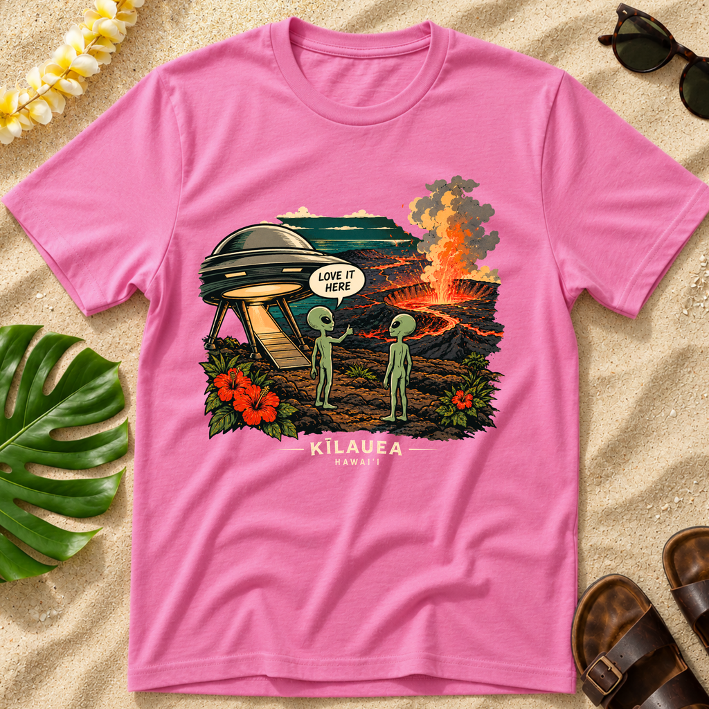 Aliens visit Hawaii T-Shirt