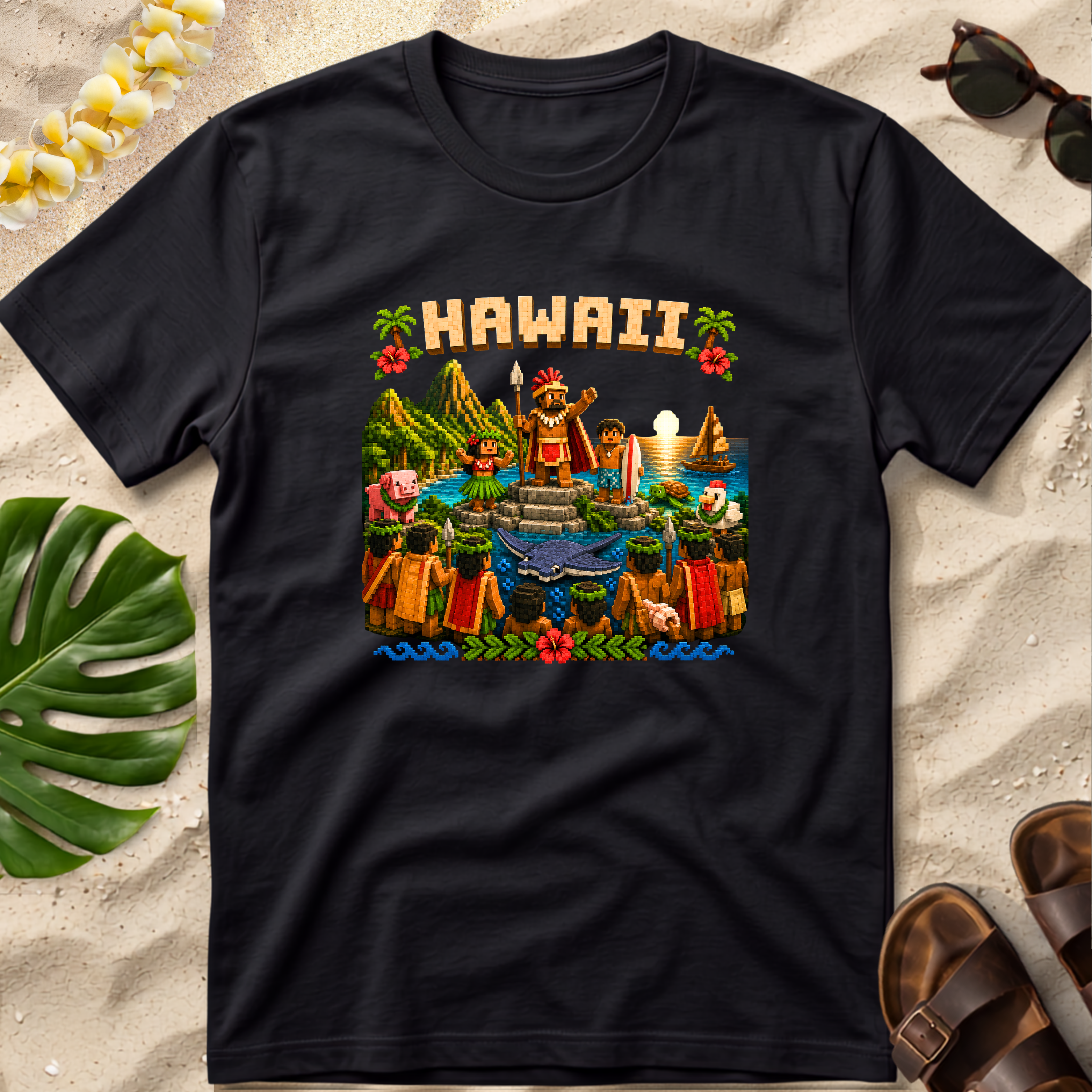 8-bit Hawaii T-Shirt