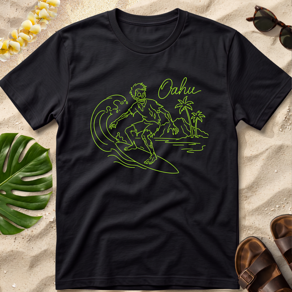 Zombie Surfer Halloween T-Shirt