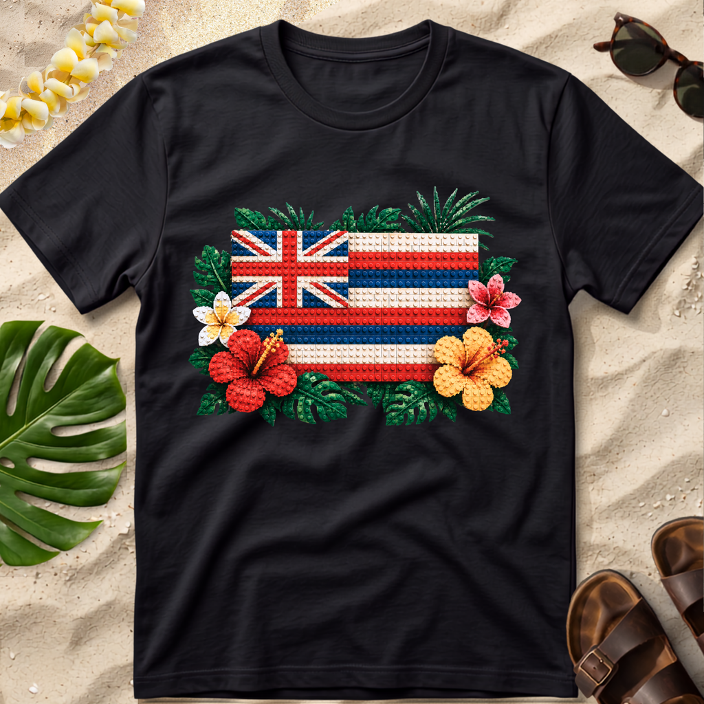 Hawaiian Flag Blocks T-Shirt