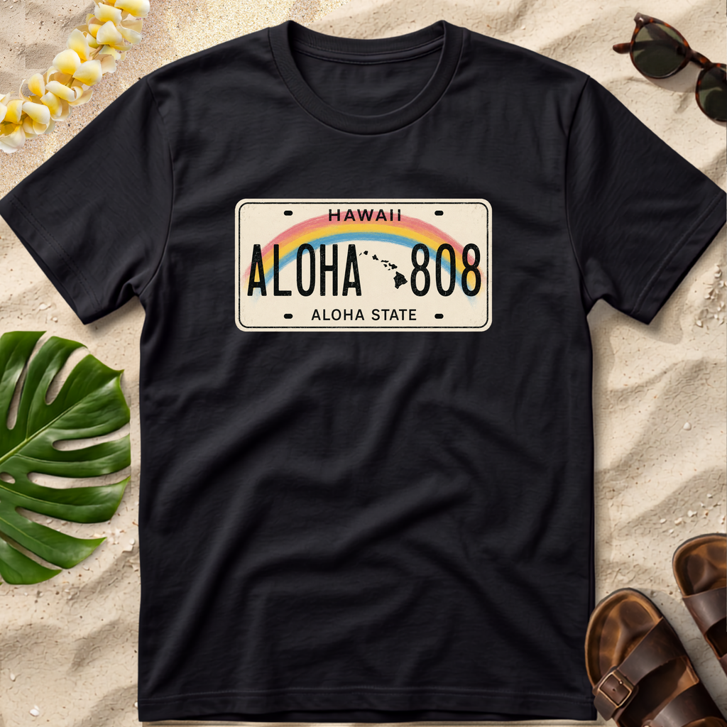 Hawaii License Plate T-Shirt