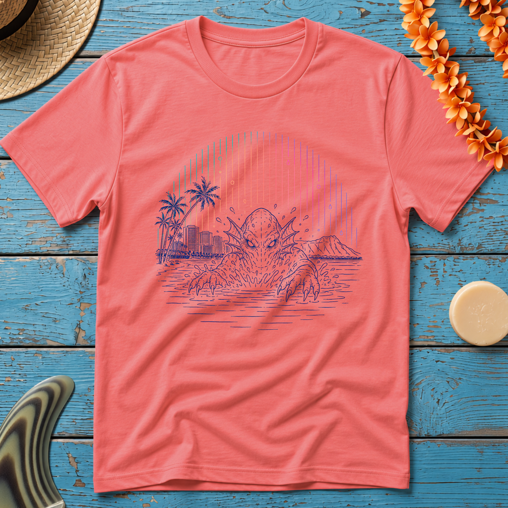 Hawaiian Beach Monster Sunset T-Shirt