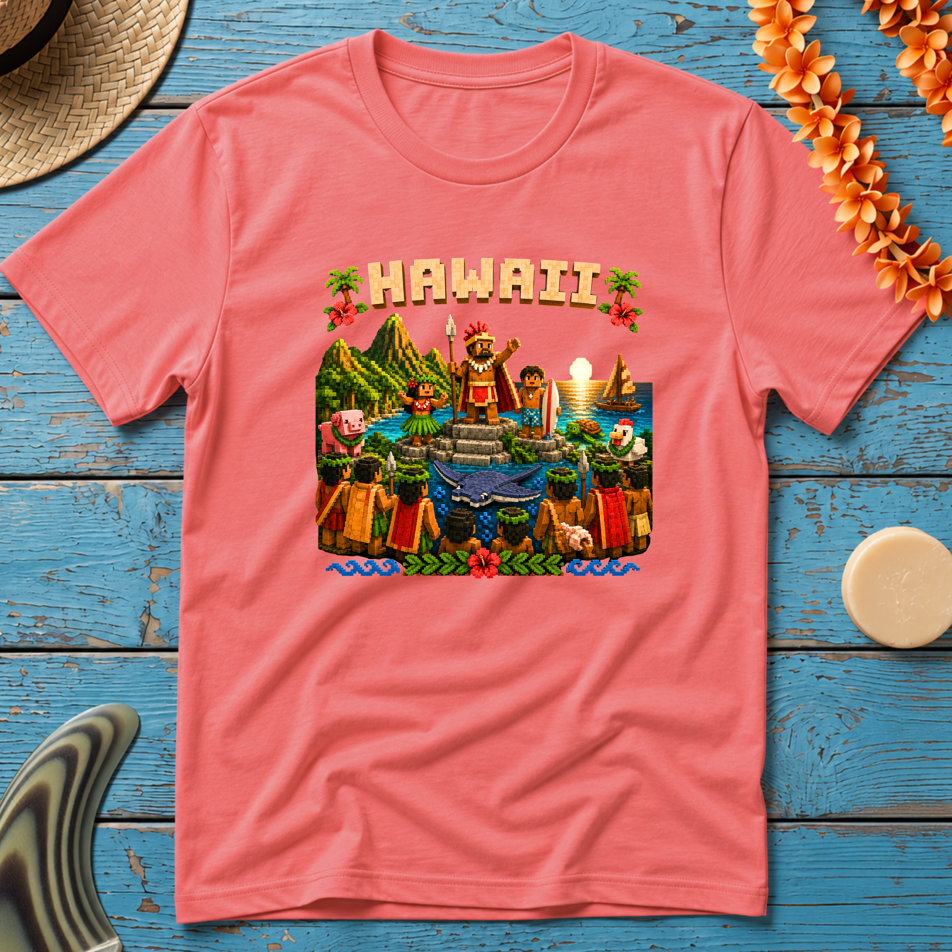 8-bit Hawaii T-Shirt