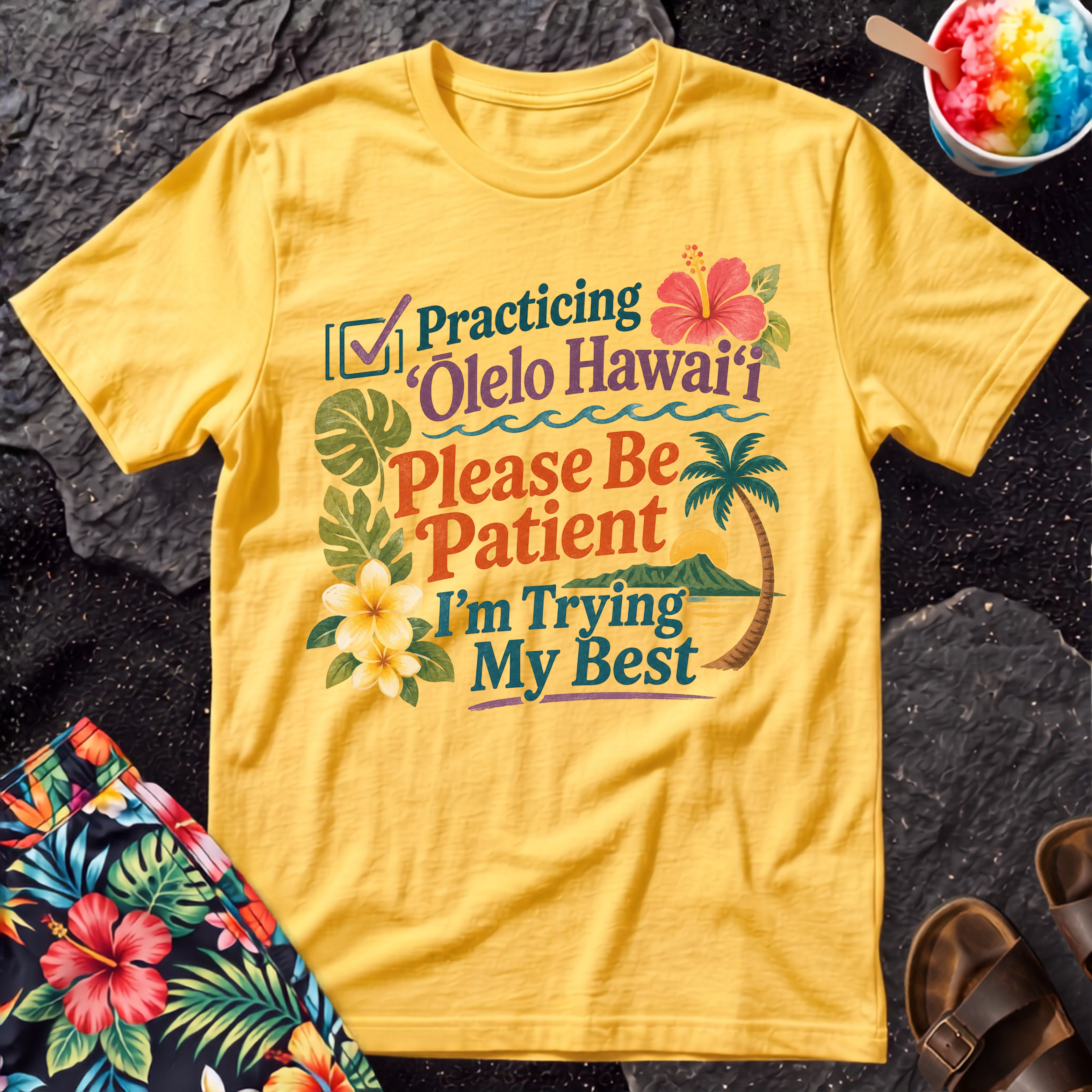 Practicing Olelo Hawaii T-Shirt
