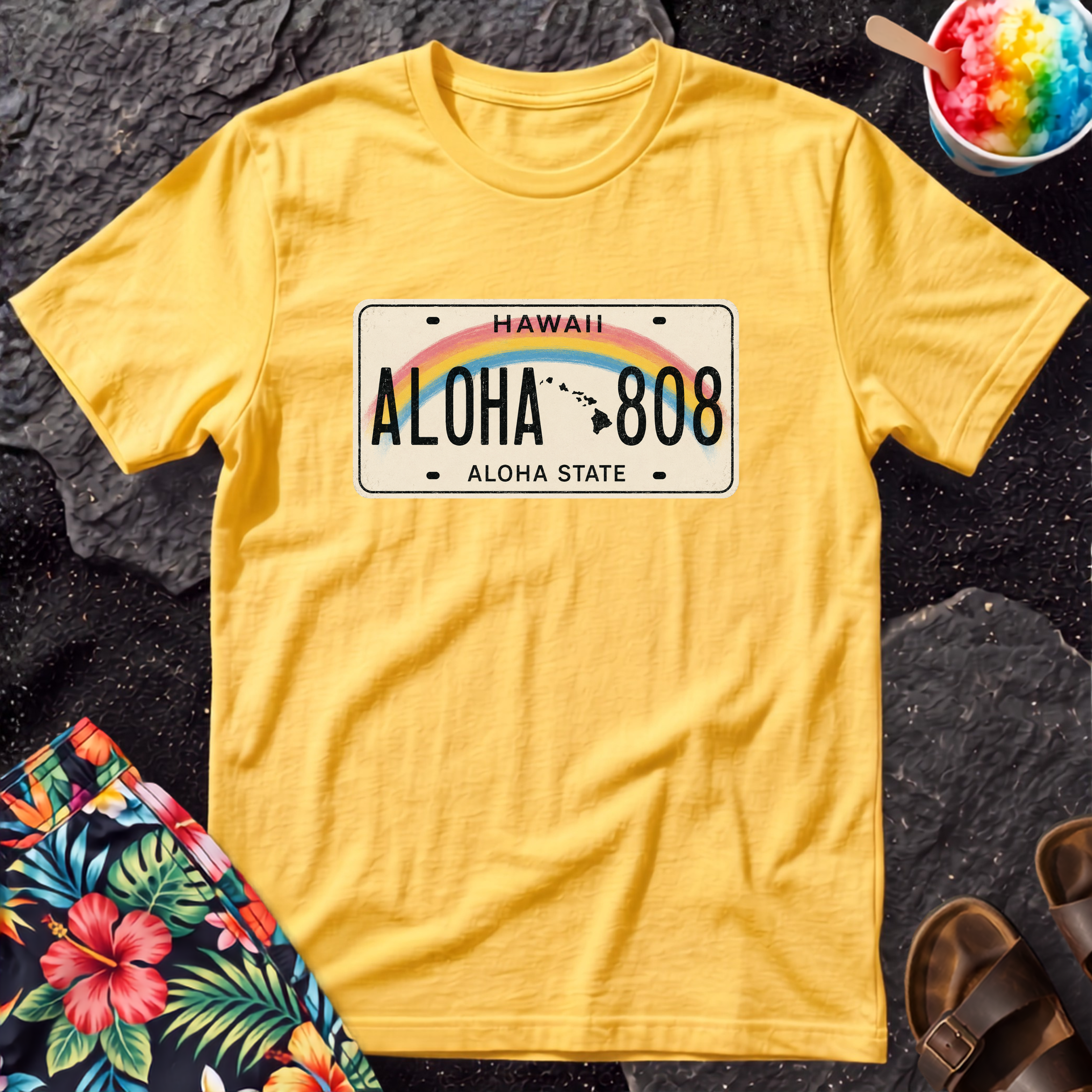Hawaii License Plate T-Shirt
