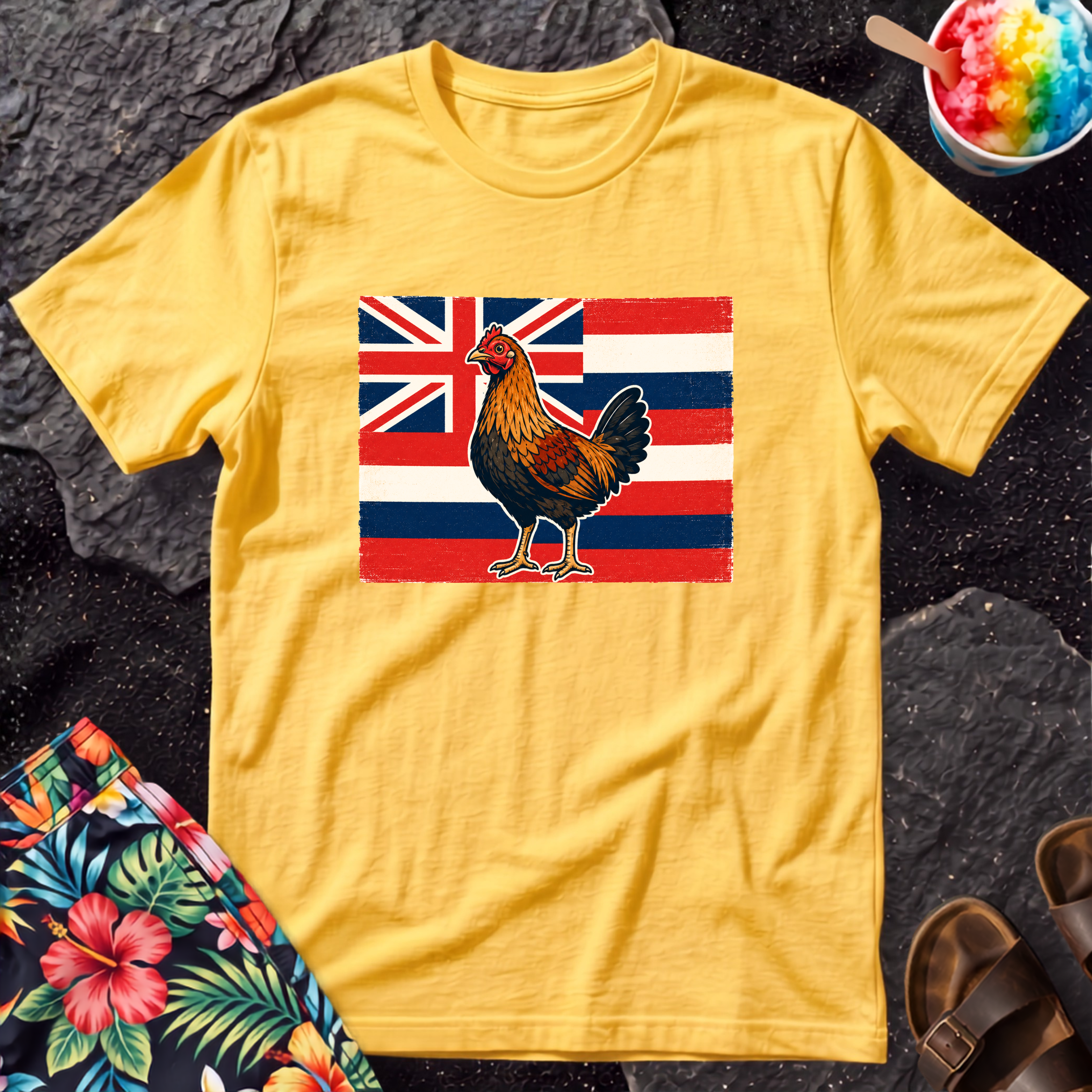 Hawaiian Rooster T-Shirt