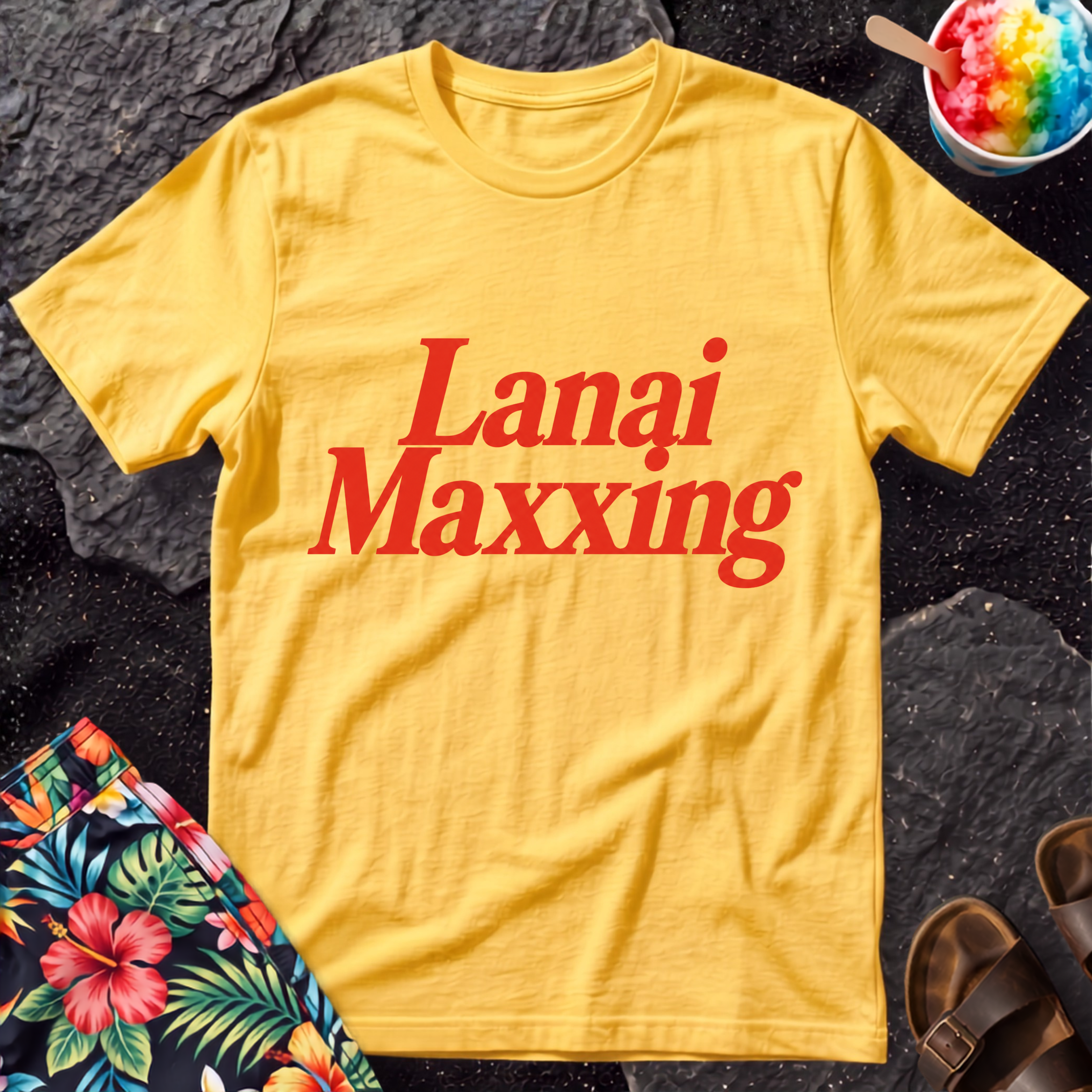 Lanai Maxxing Hawaiian T-Shirt