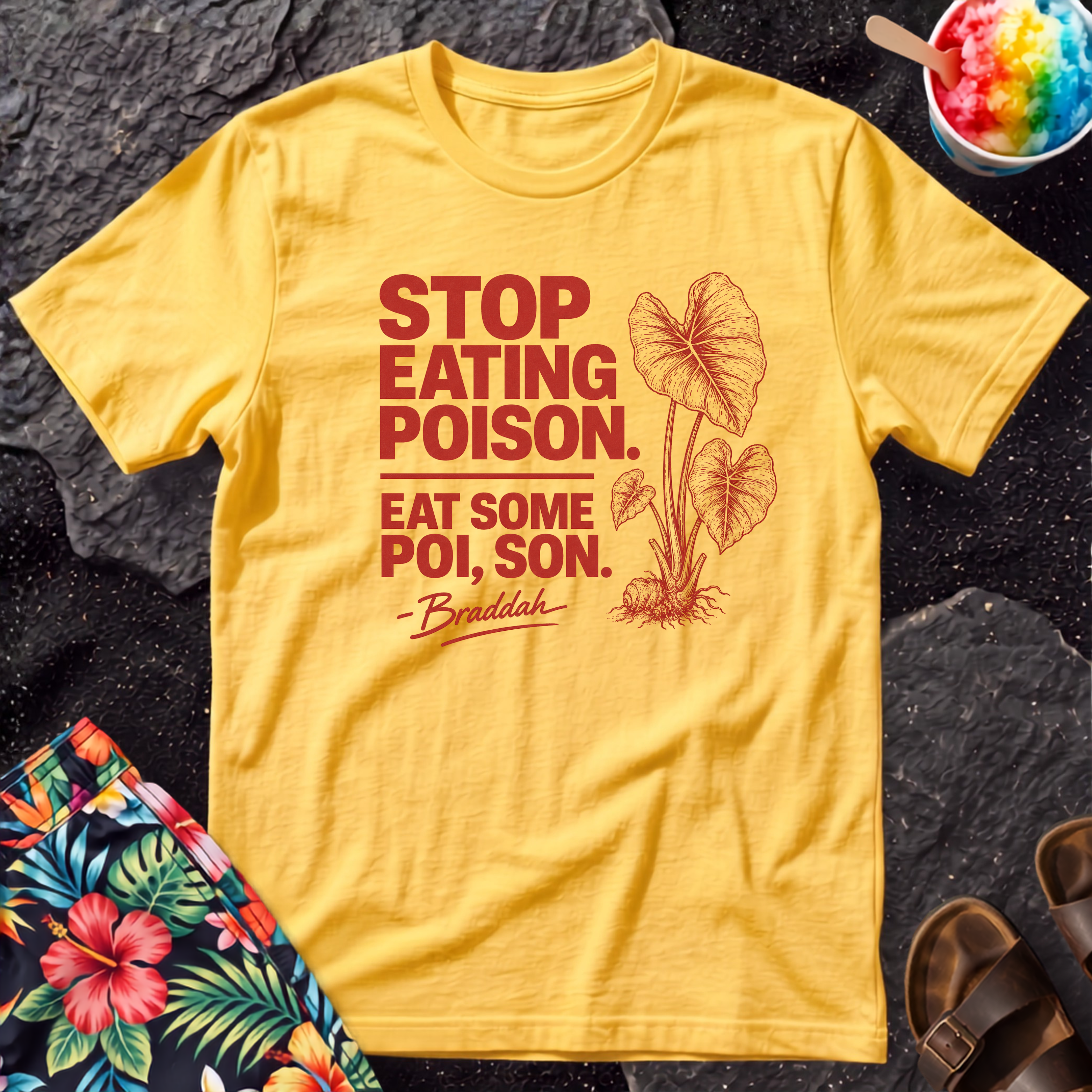 Eat Some Poi, Son Hawaiian T-Shirt