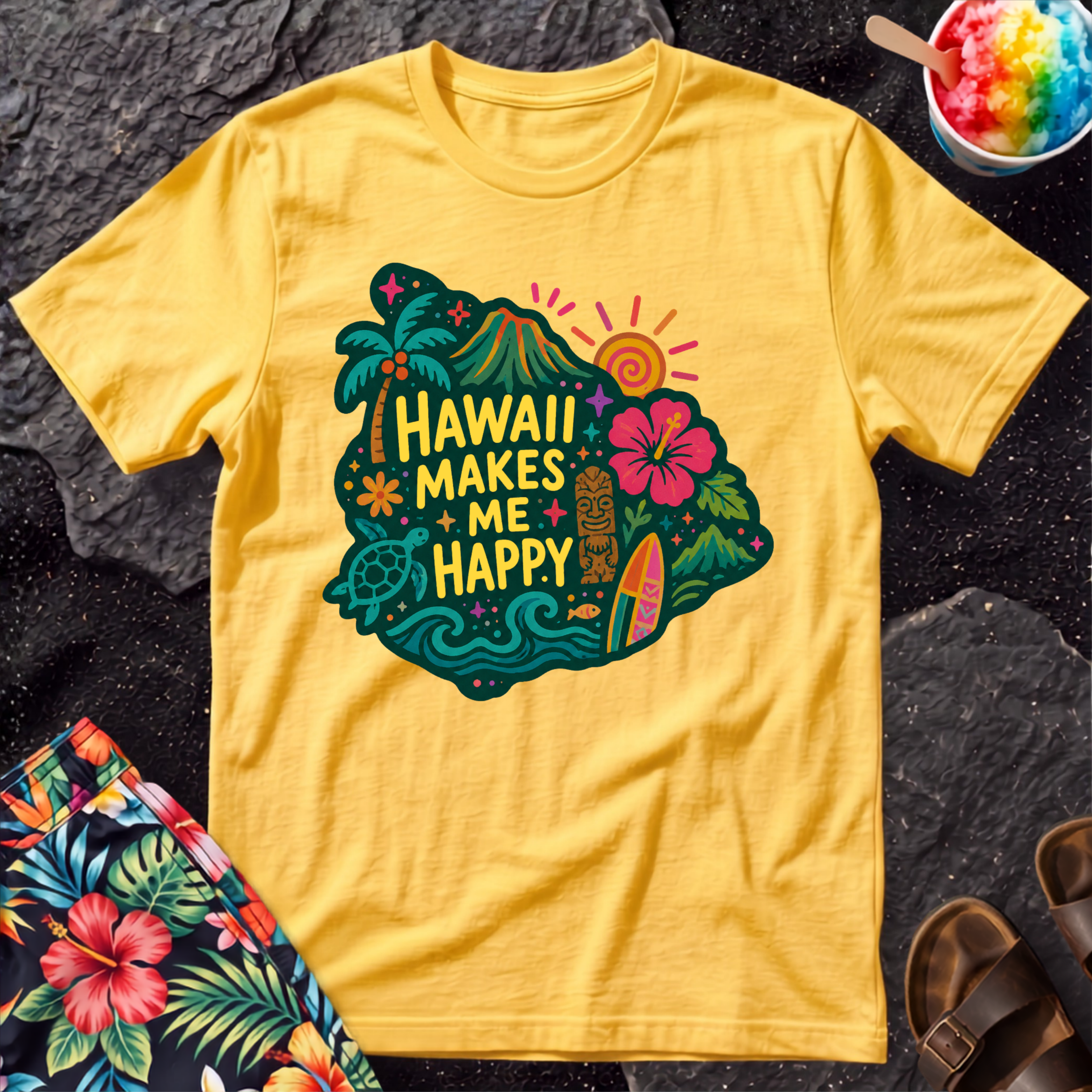 Hawaii Makes Me Happy T-Shirt