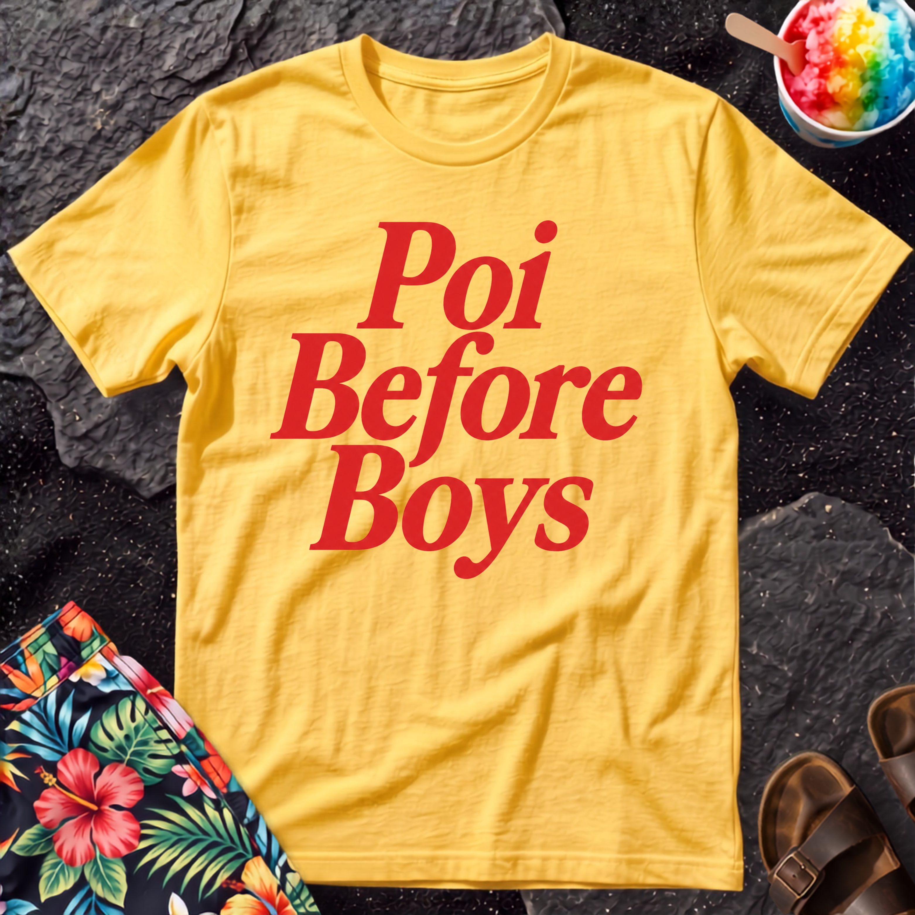 Poi Before Boys Hawaiian T-Shirt