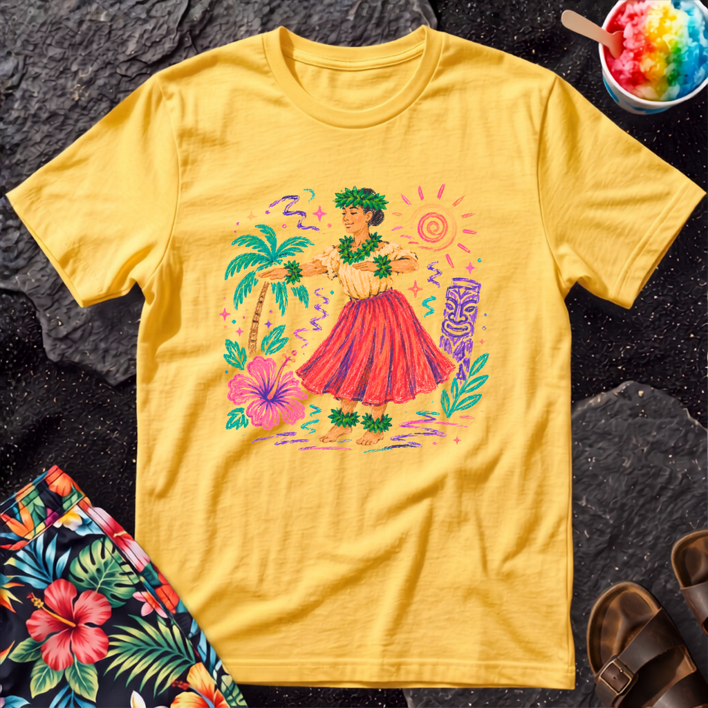 Hawaiian Hula Girl T-Shirt
