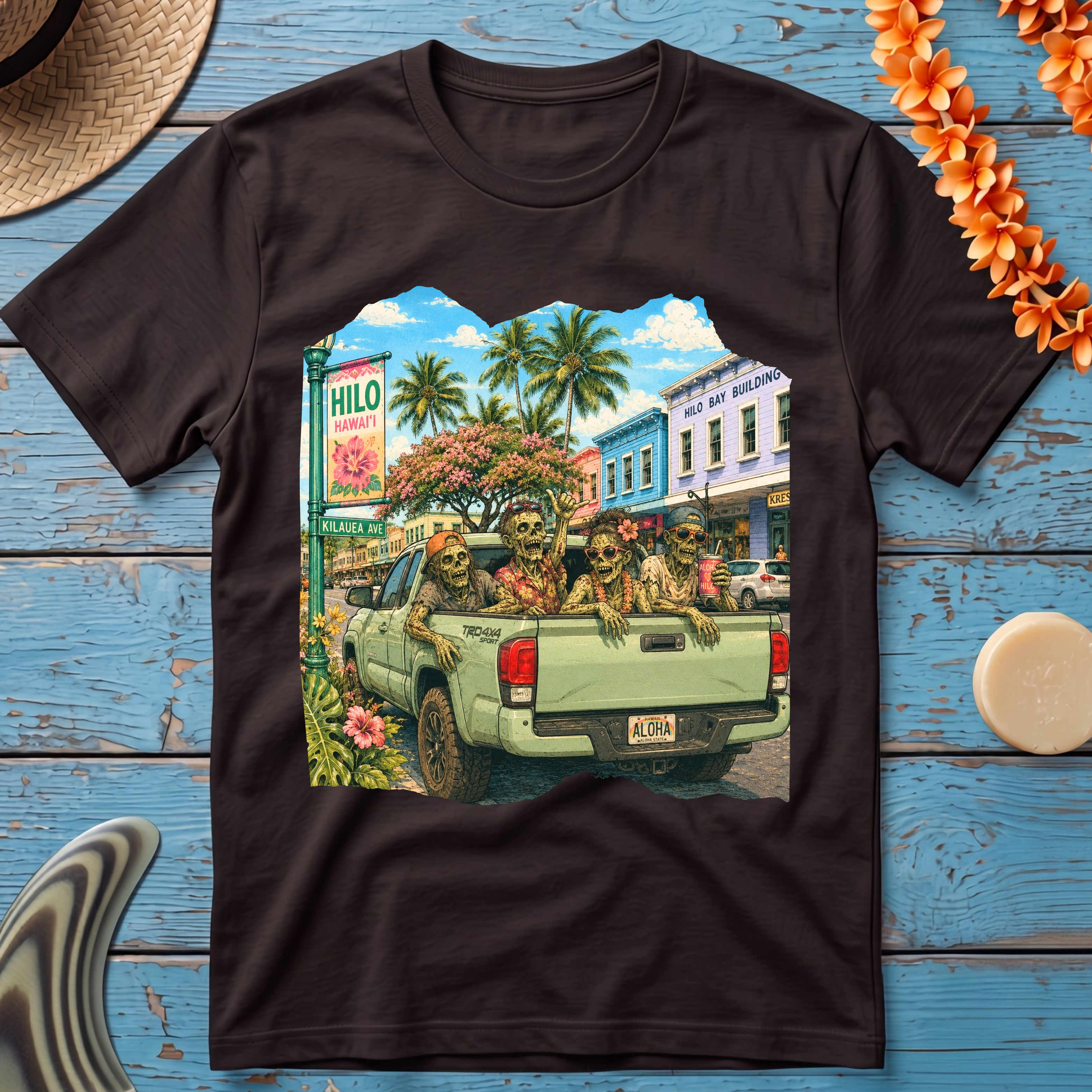 Hilo Pick-up Truck Halloween T-Shirt