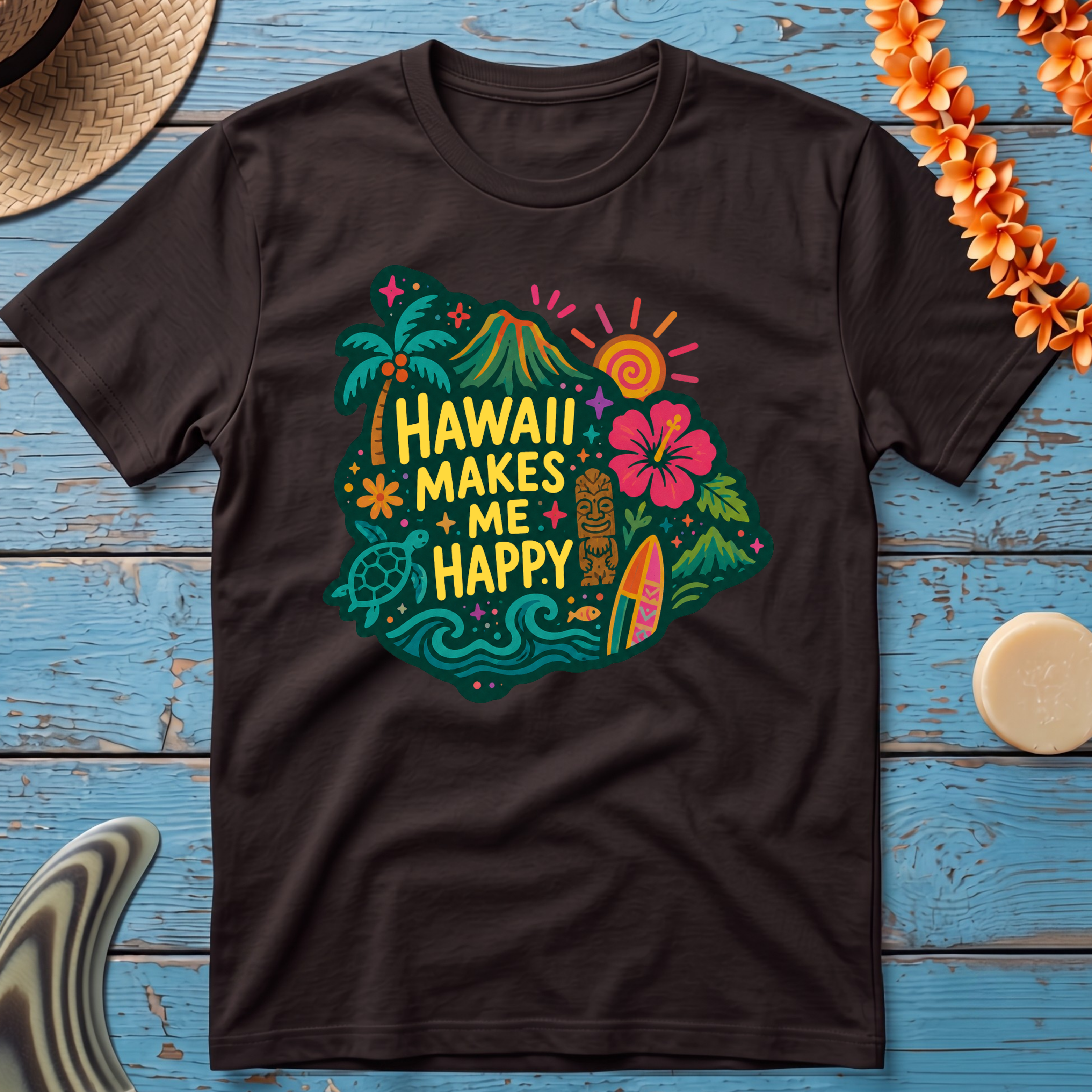 Hawaii Makes Me Happy T-Shirt