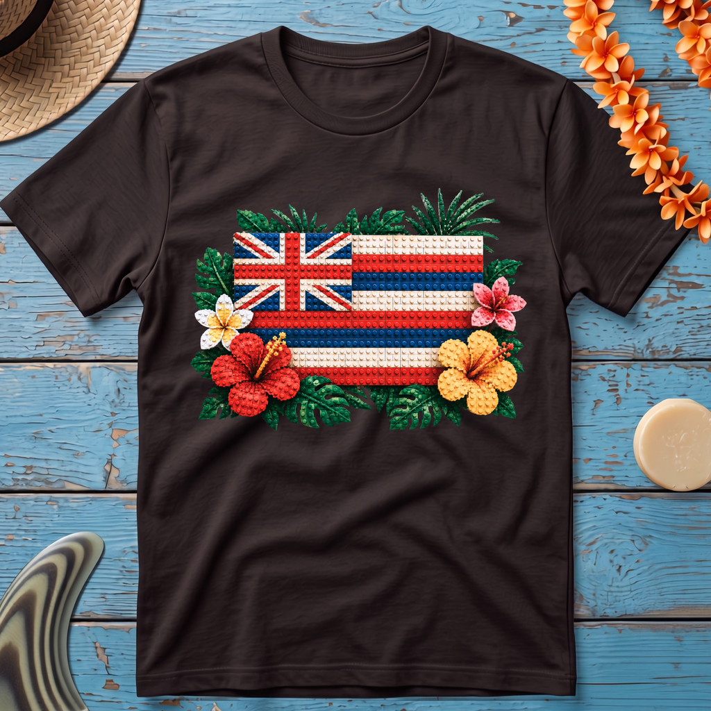Hawaiian Flag Blocks T-Shirt