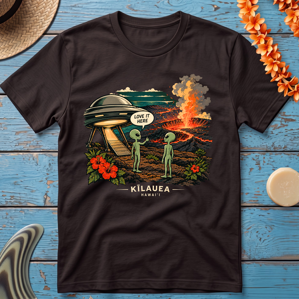 Aliens visit Hawaii T-Shirt