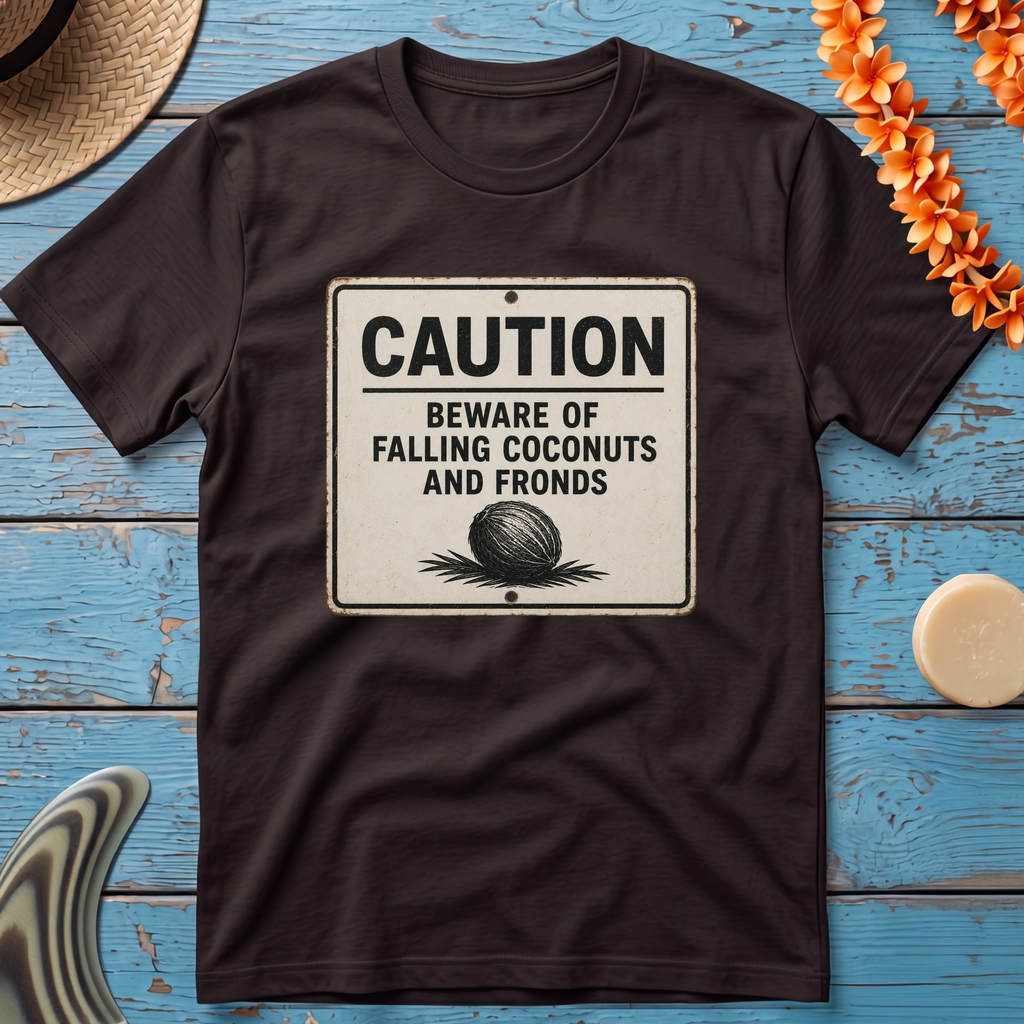 Caution: Beware of Falling Coconuts and Fronds T-Shirt
