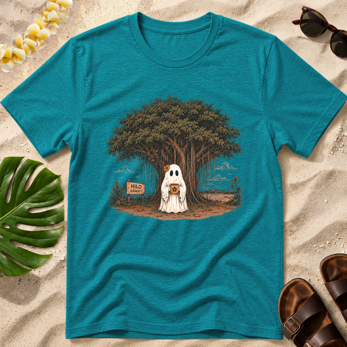 Ghost Under the Banyan Tree Halloween T-Shirt
