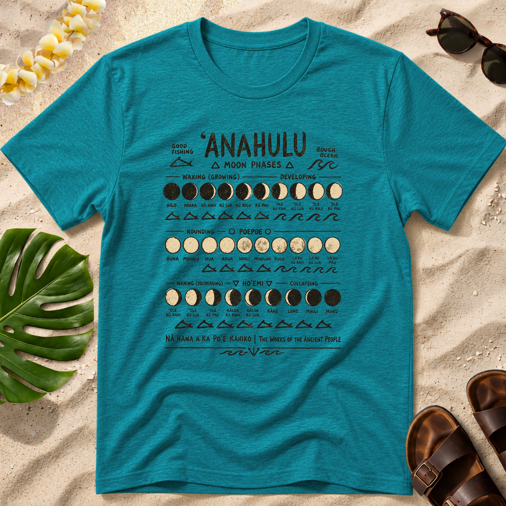 Hawaiian Moon Phases Anahulu T-Shirt
