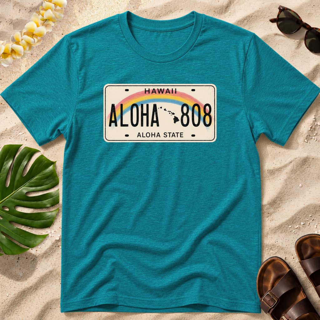 Hawaii License Plate T-Shirt