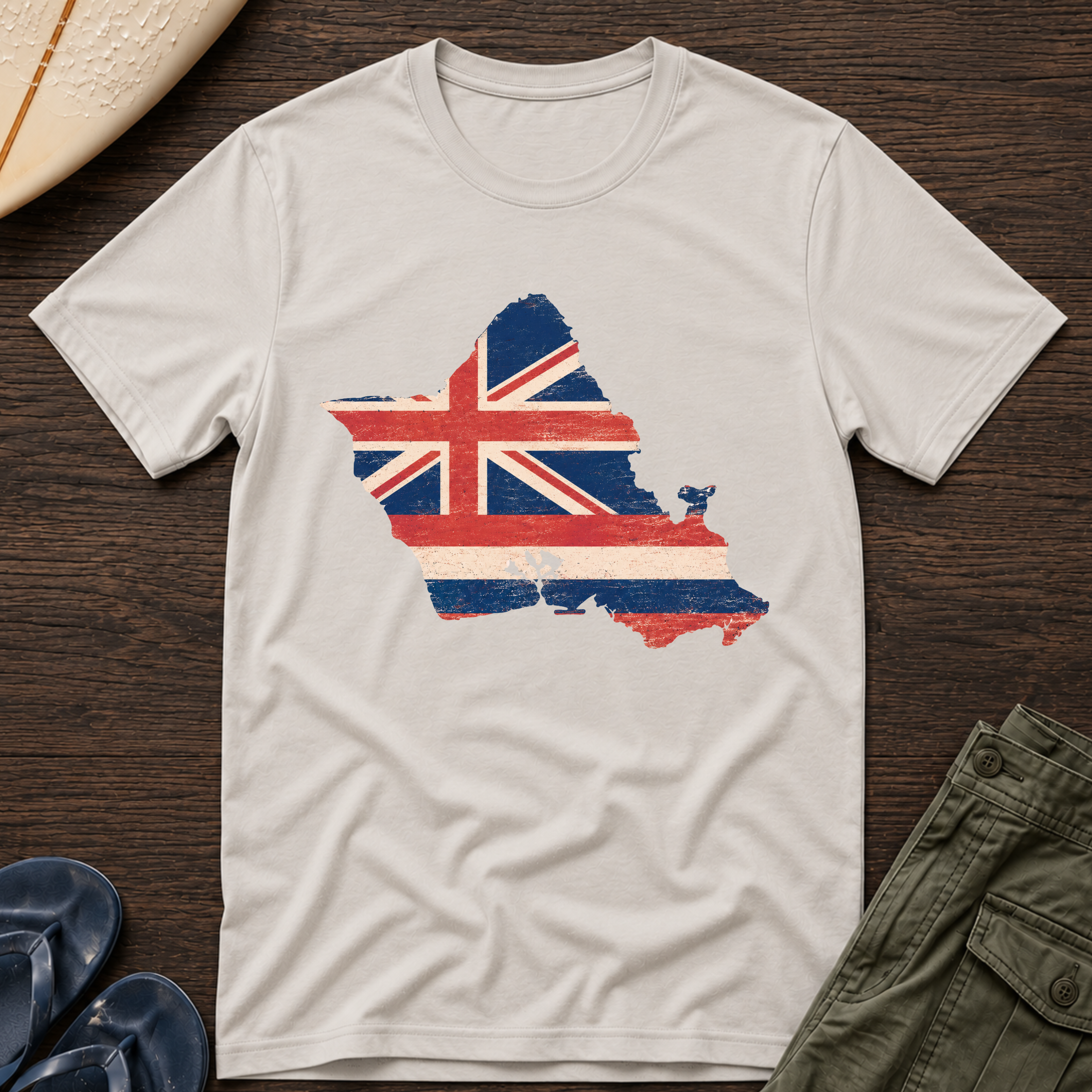 Oahu Hawaii Flag T-Shirt
