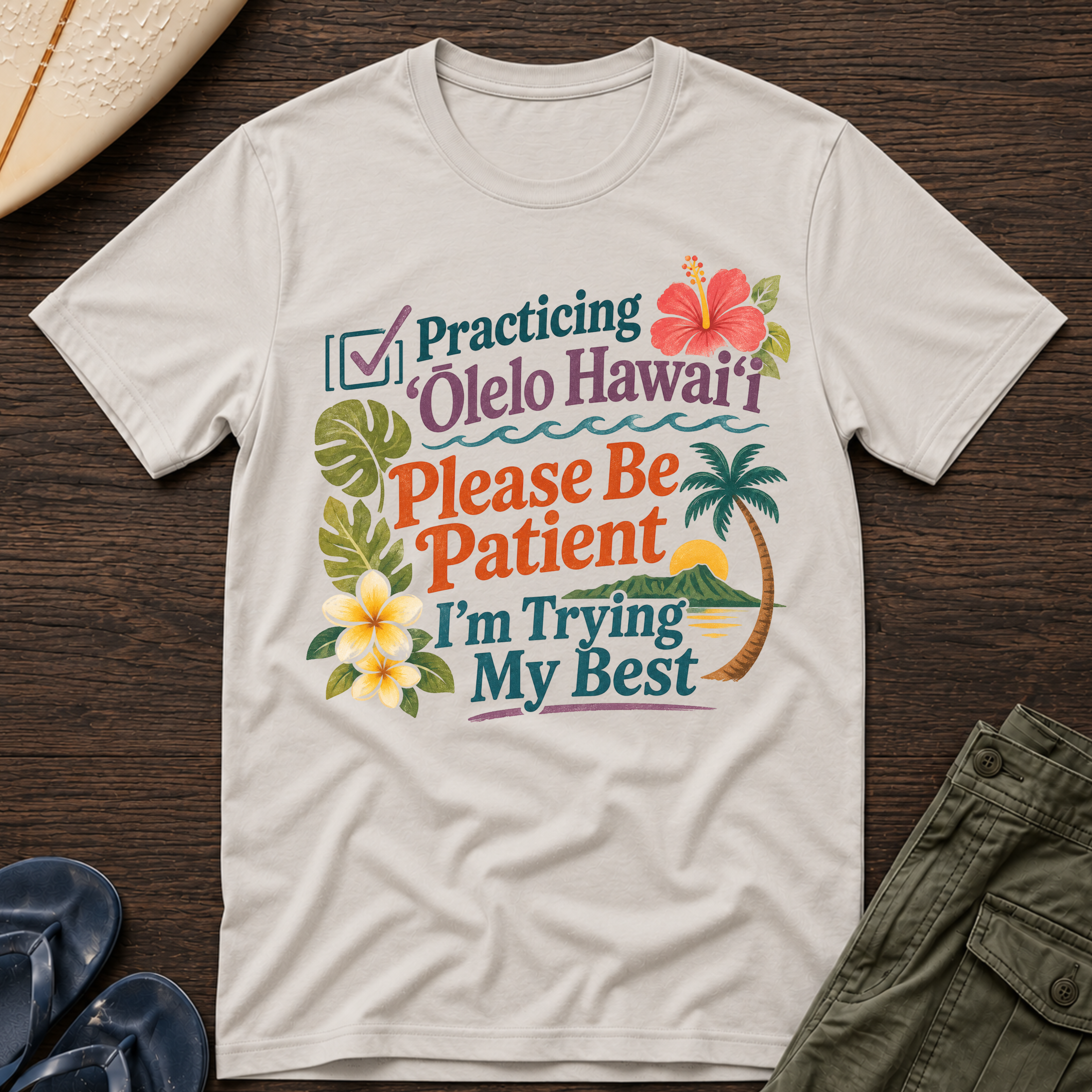 Practicing Olelo Hawaii T-Shirt
