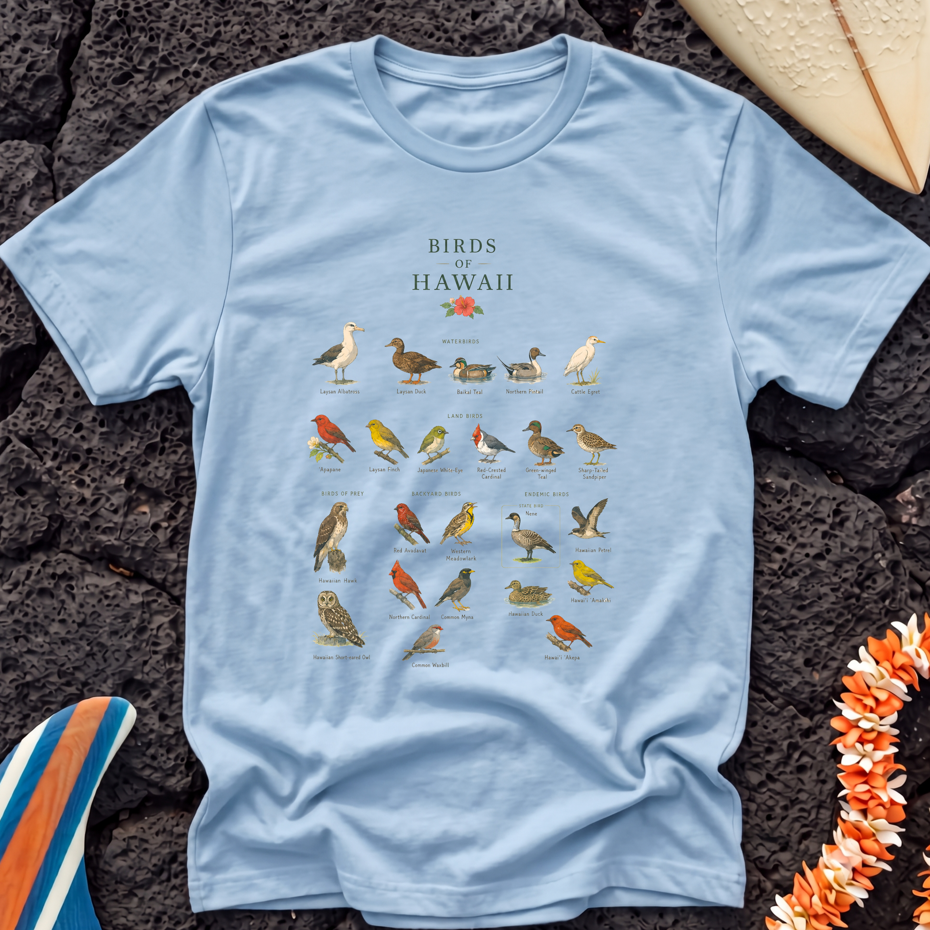 Birds of Hawaii T-Shirt