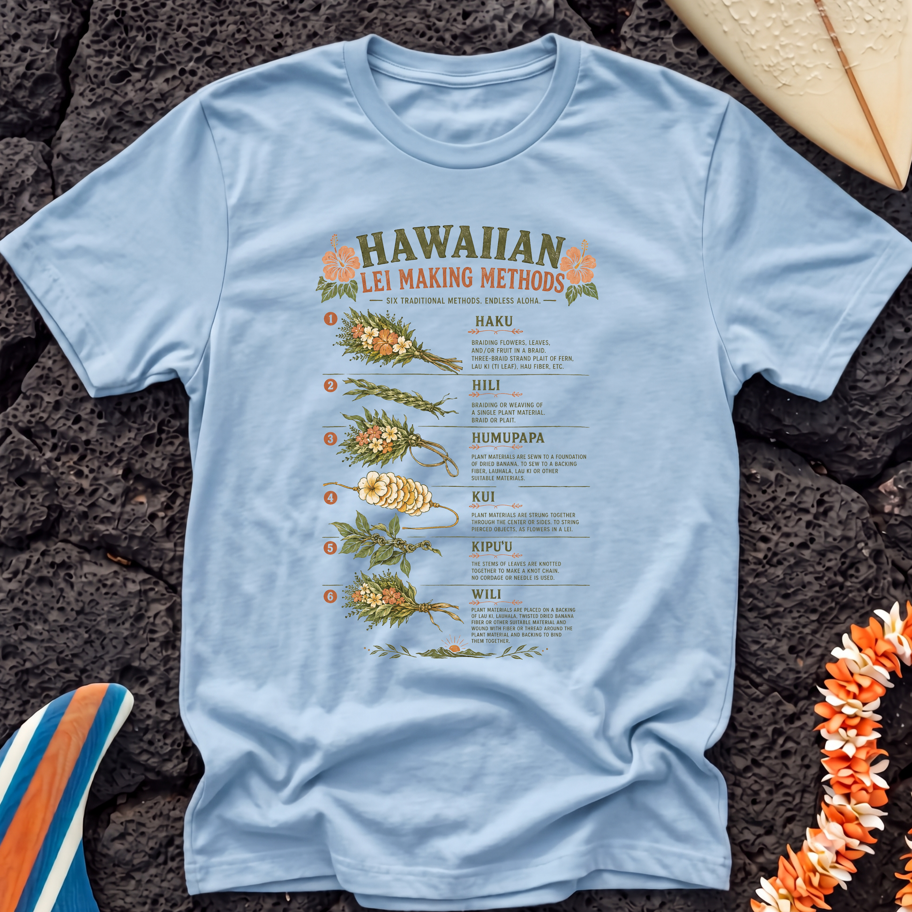 Hawaiian Lei Making T-Shirt
