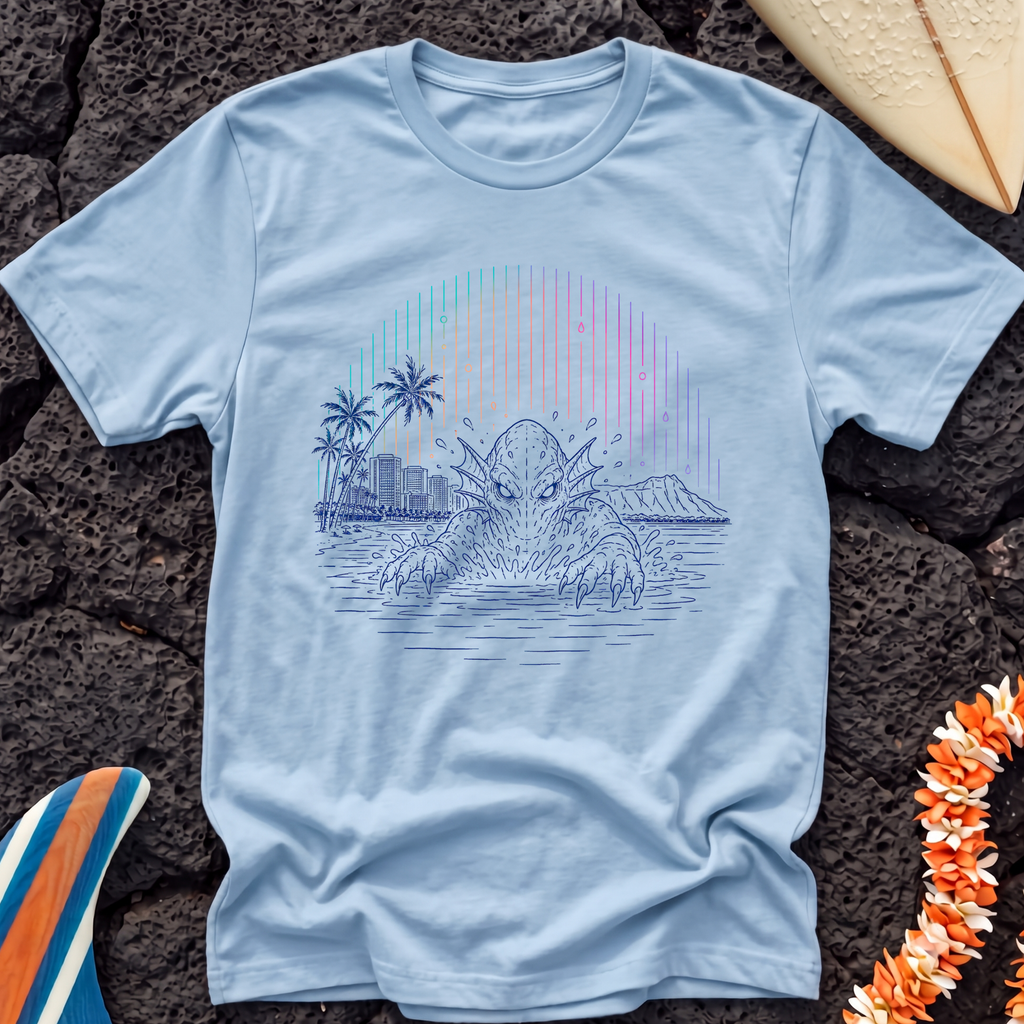 Hawaiian Beach Monster Sunset T-Shirt