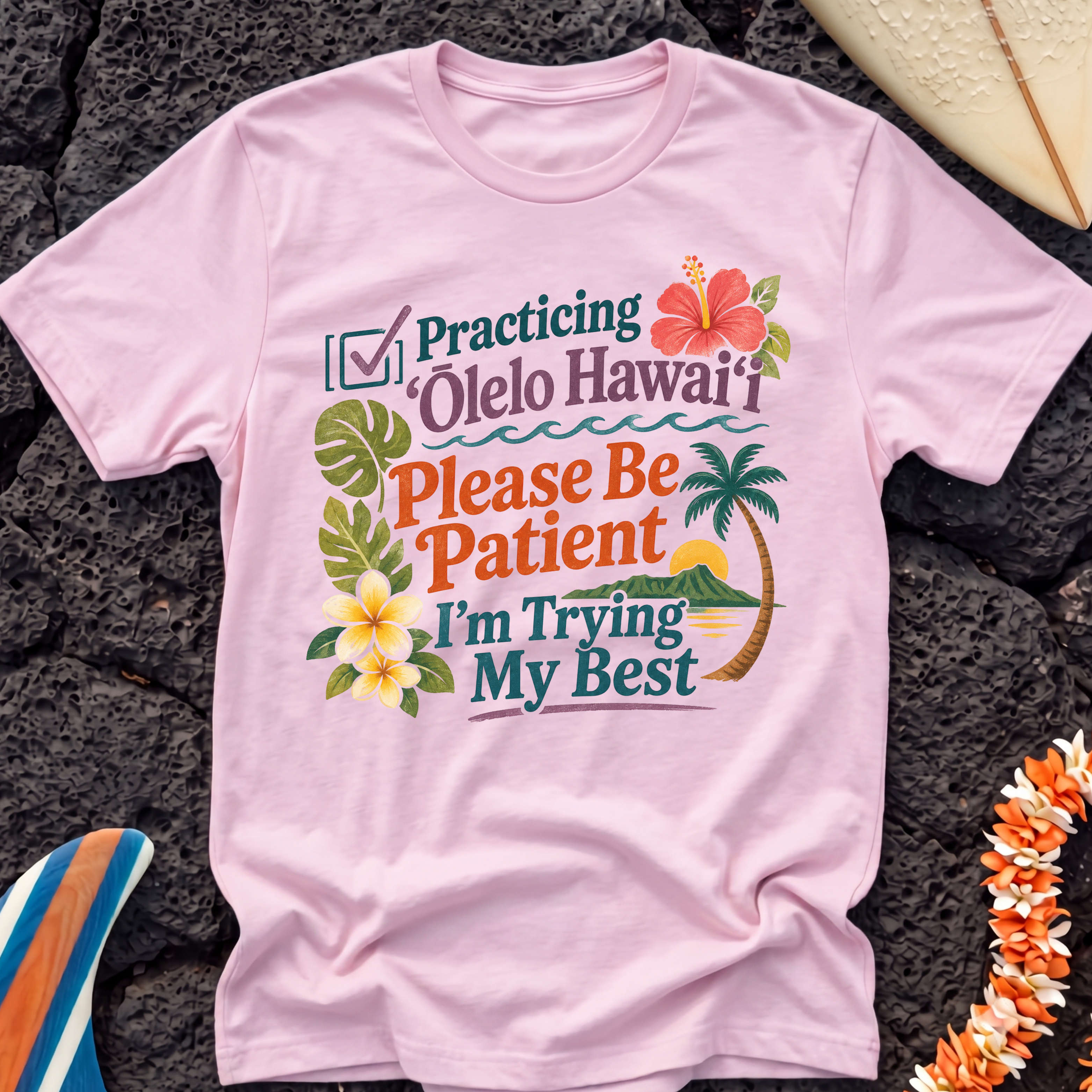 Practicing Olelo Hawaii T-Shirt