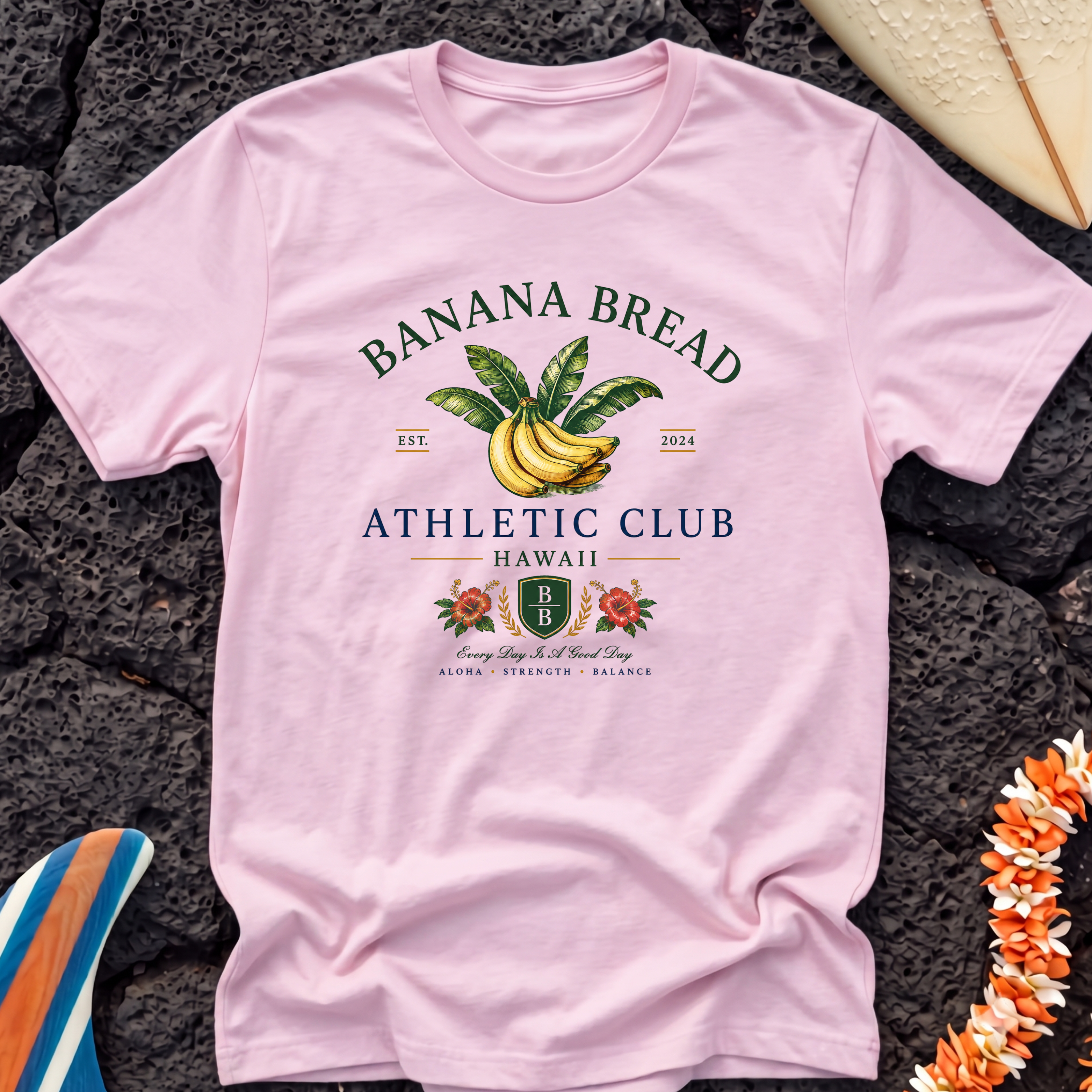Banana Bread Athletic Club (Color) Hawaiian T-Shirt
