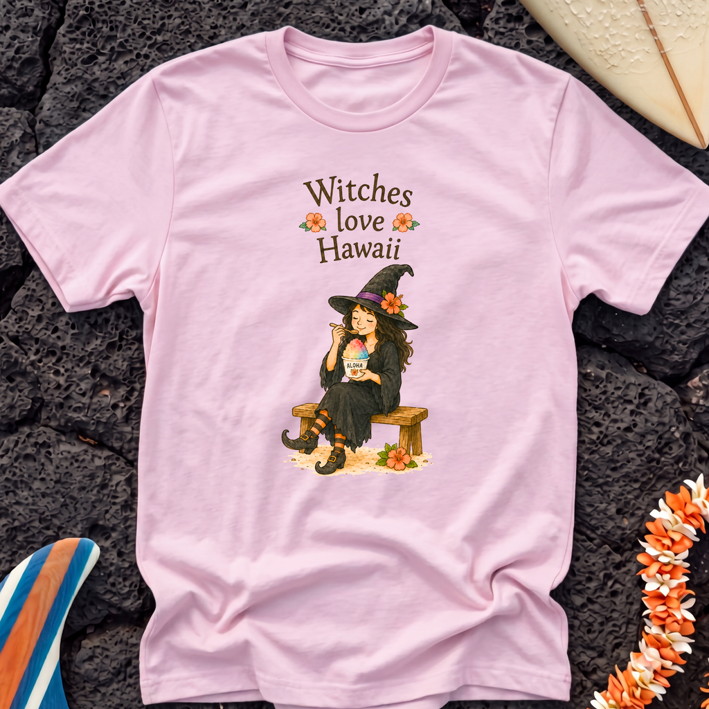 Witches Love Hawaii T‑Shirt — Tropical Witch Graphic Tee