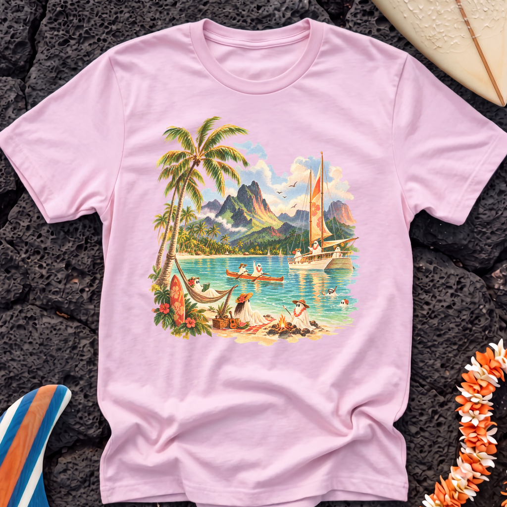 Ghost Beach Sailboat T‑Shirt