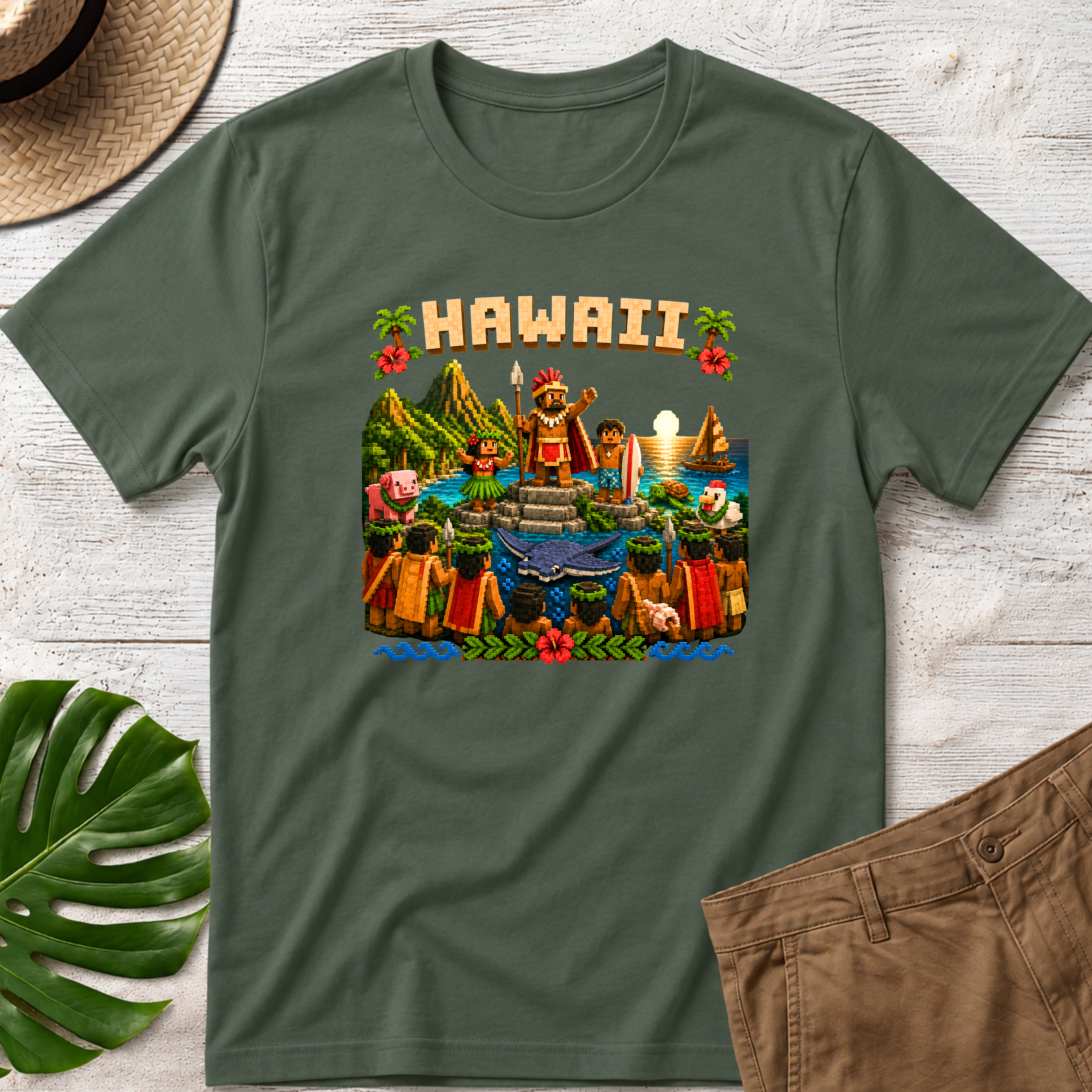 8-bit Hawaii T-Shirt
