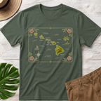 Hawaii Island Map T-Shirt