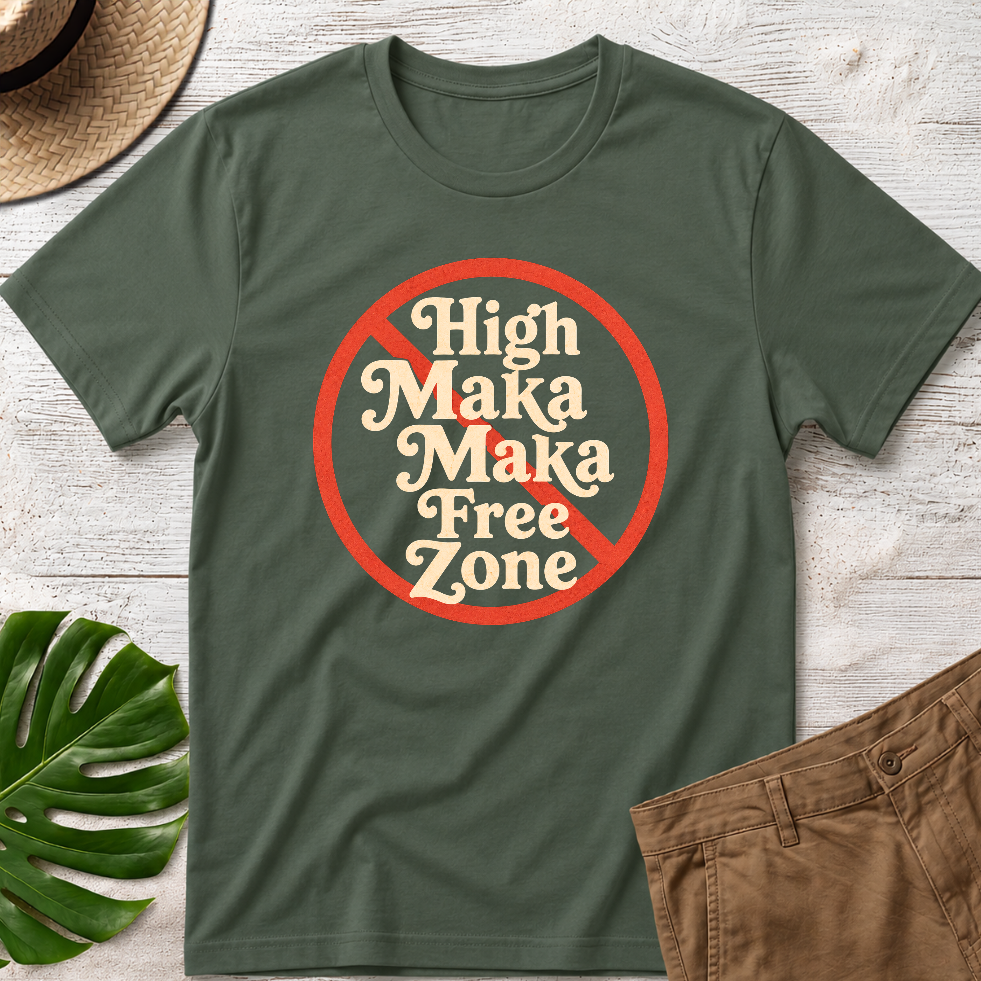 Hig Maka Maka Free Zone Hawaiian T-Shirt