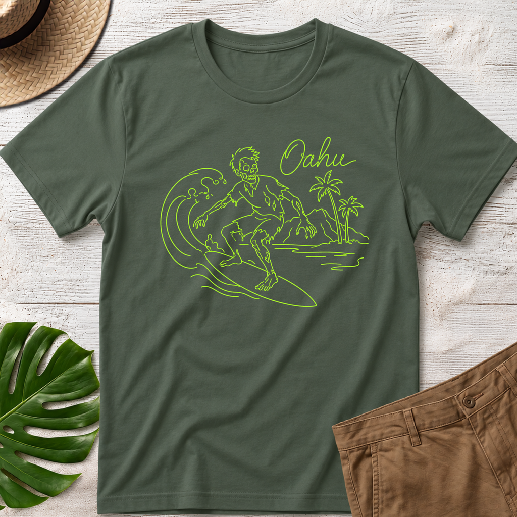 Zombie Surfer Halloween T-Shirt