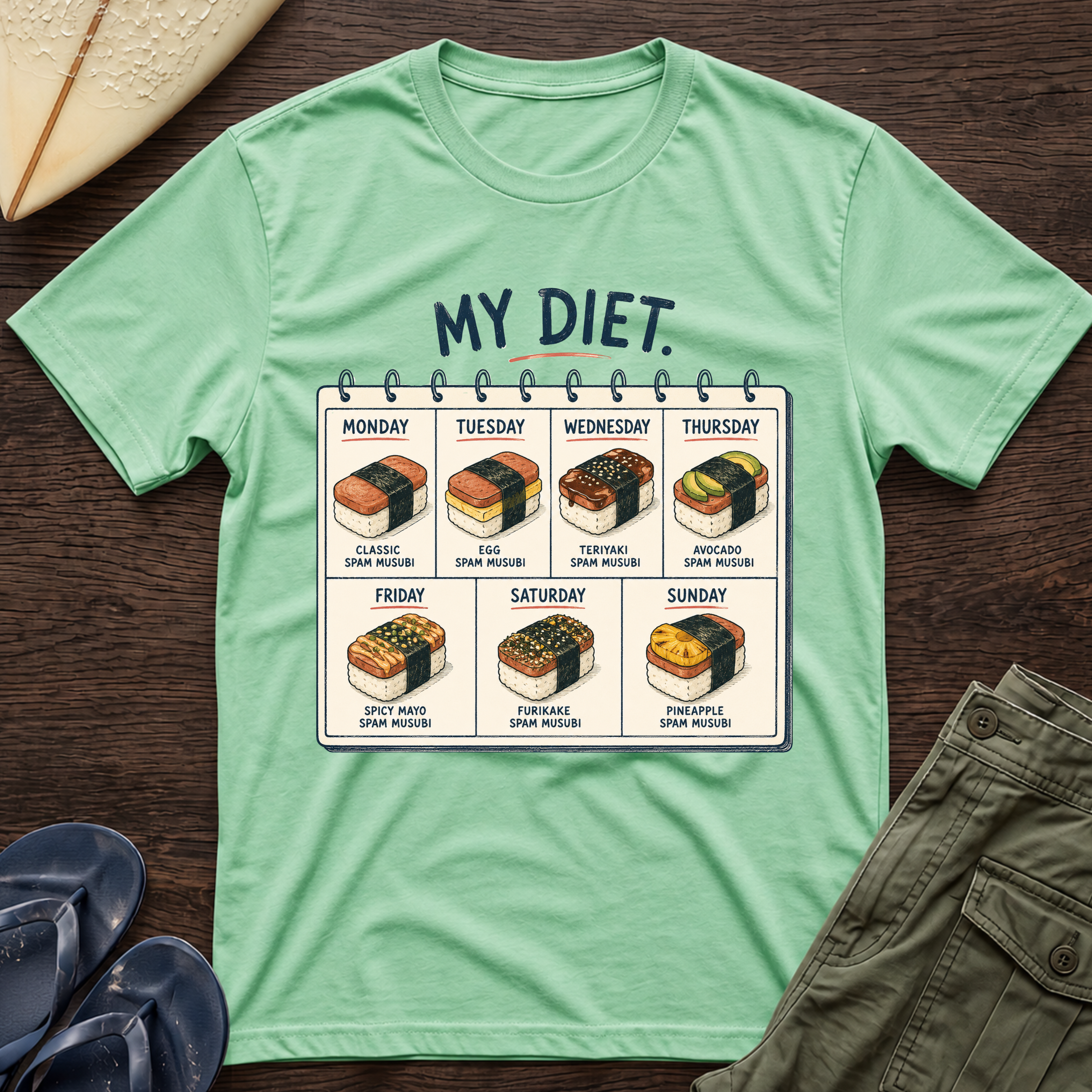My Hawaiian Diet Hawaiian T-Shirt