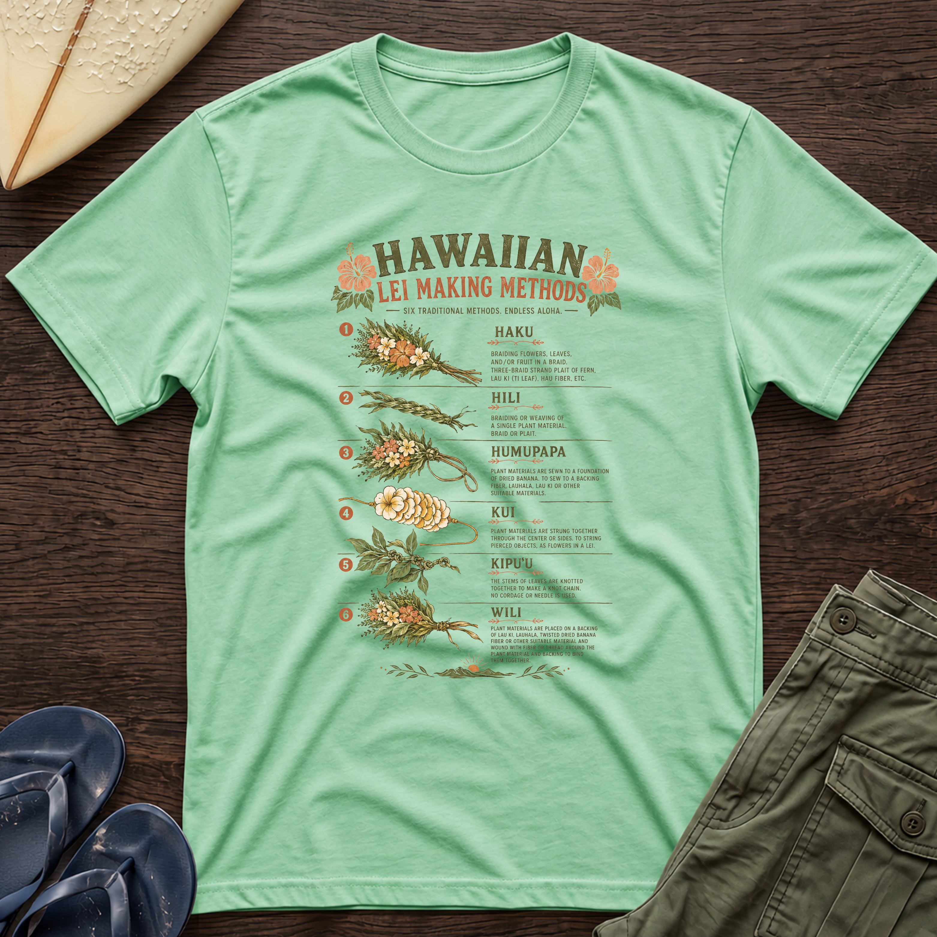 Hawaiian Lei Making T-Shirt