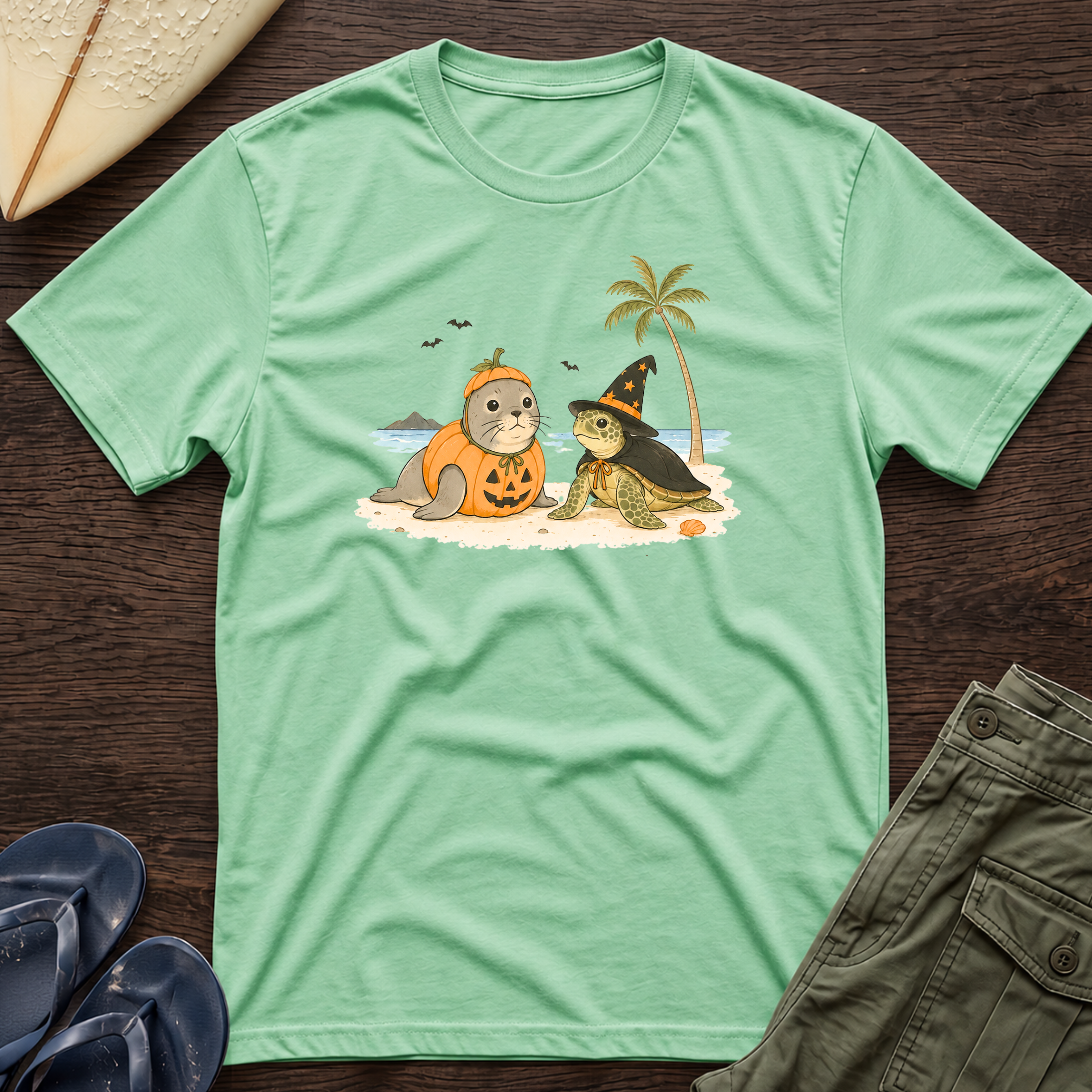 Halloween Seal & Turtle Tee