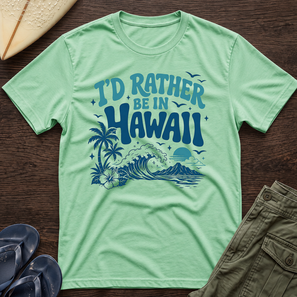I’d rather be in Hawaii T-Shirt