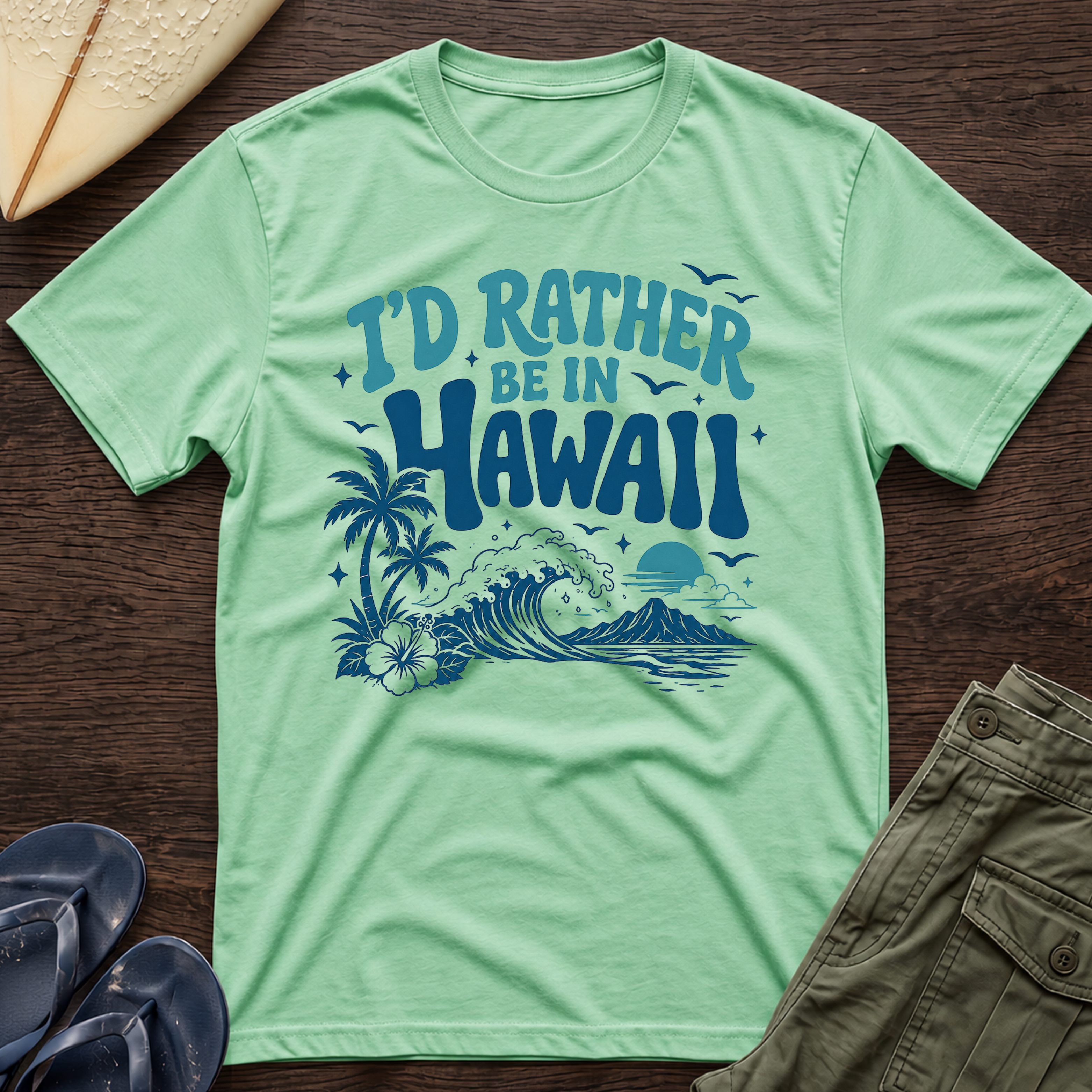 I’d rather be in Hawaii T-Shirt