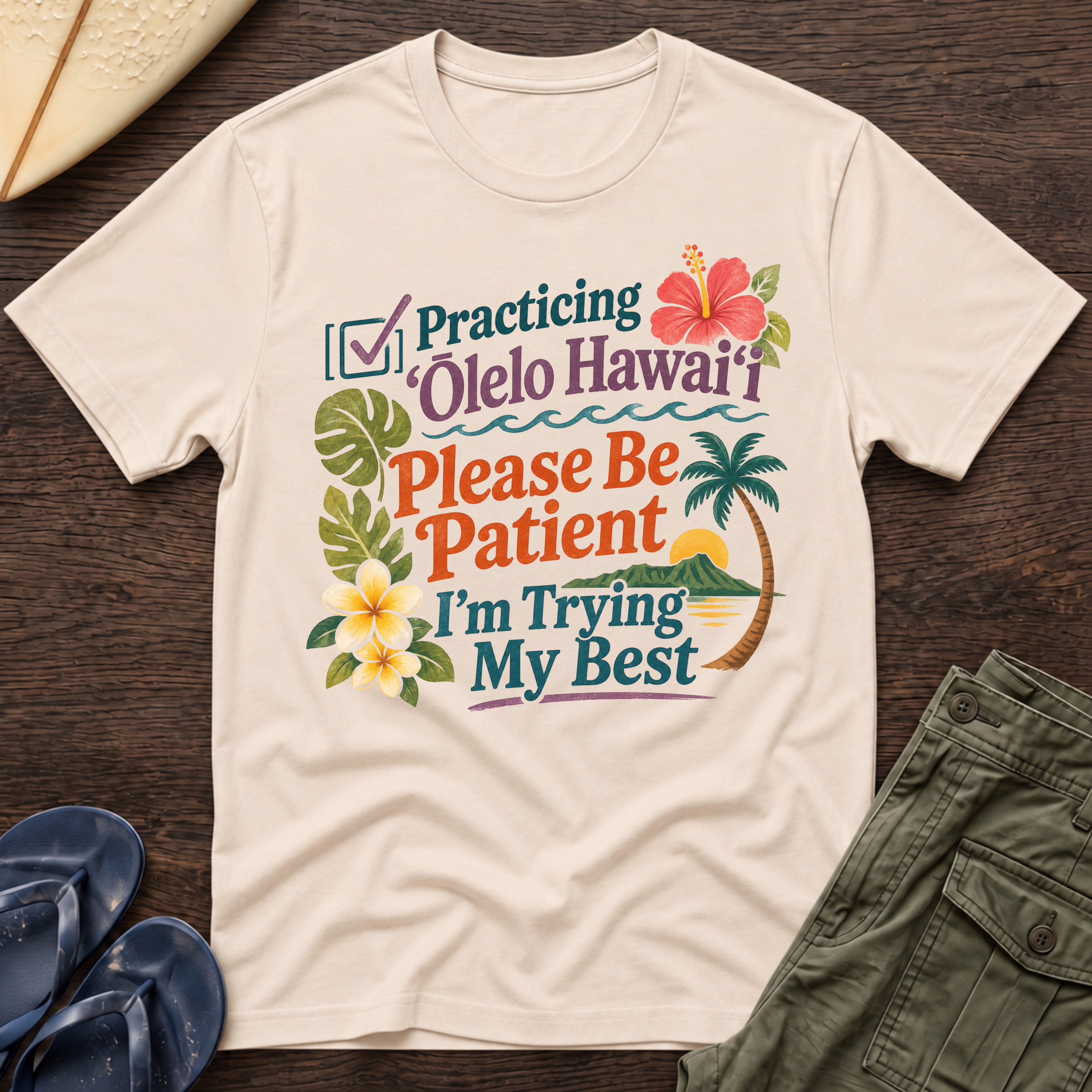 Practicing Olelo Hawaii T-Shirt