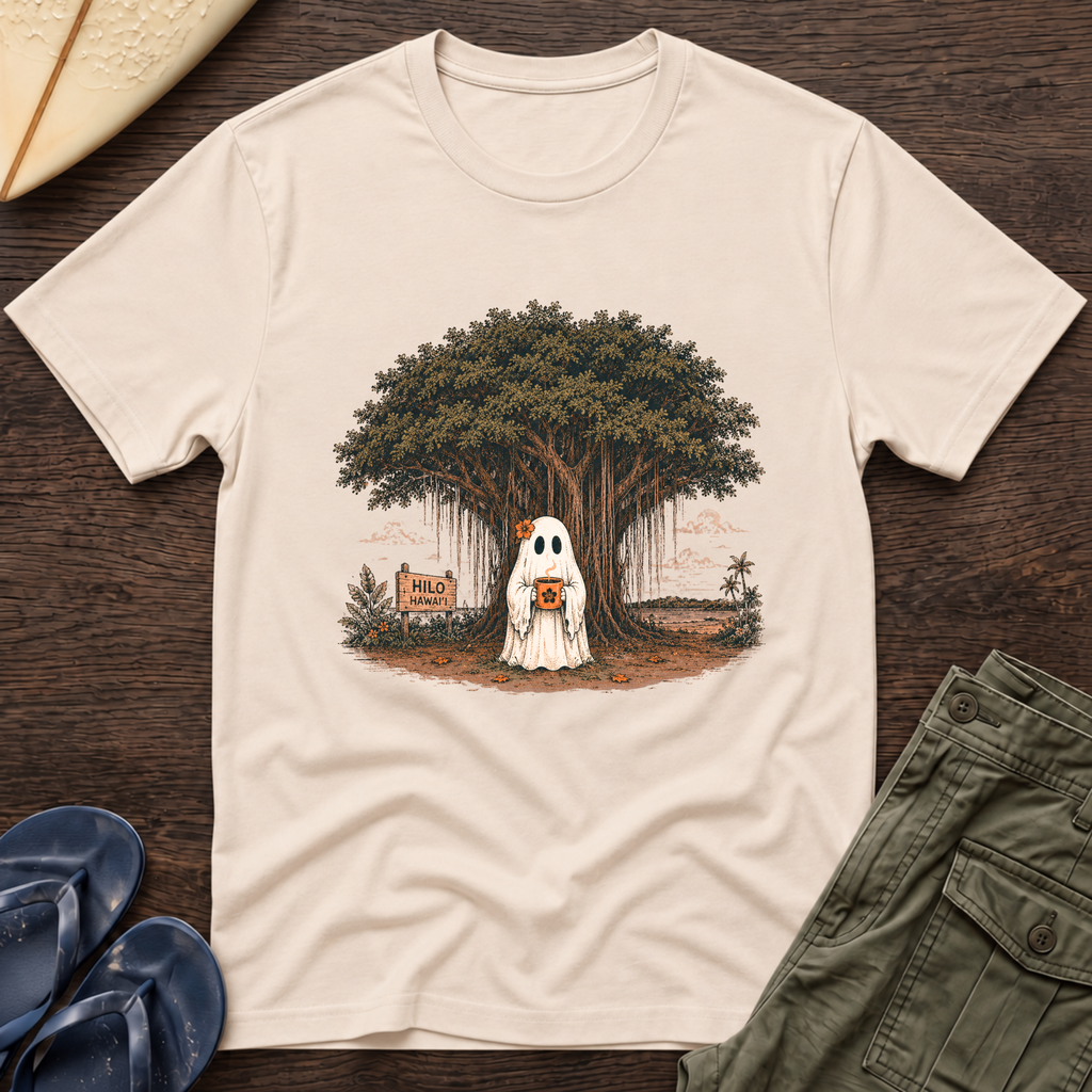 Ghost Under the Banyan Tree Halloween T-Shirt