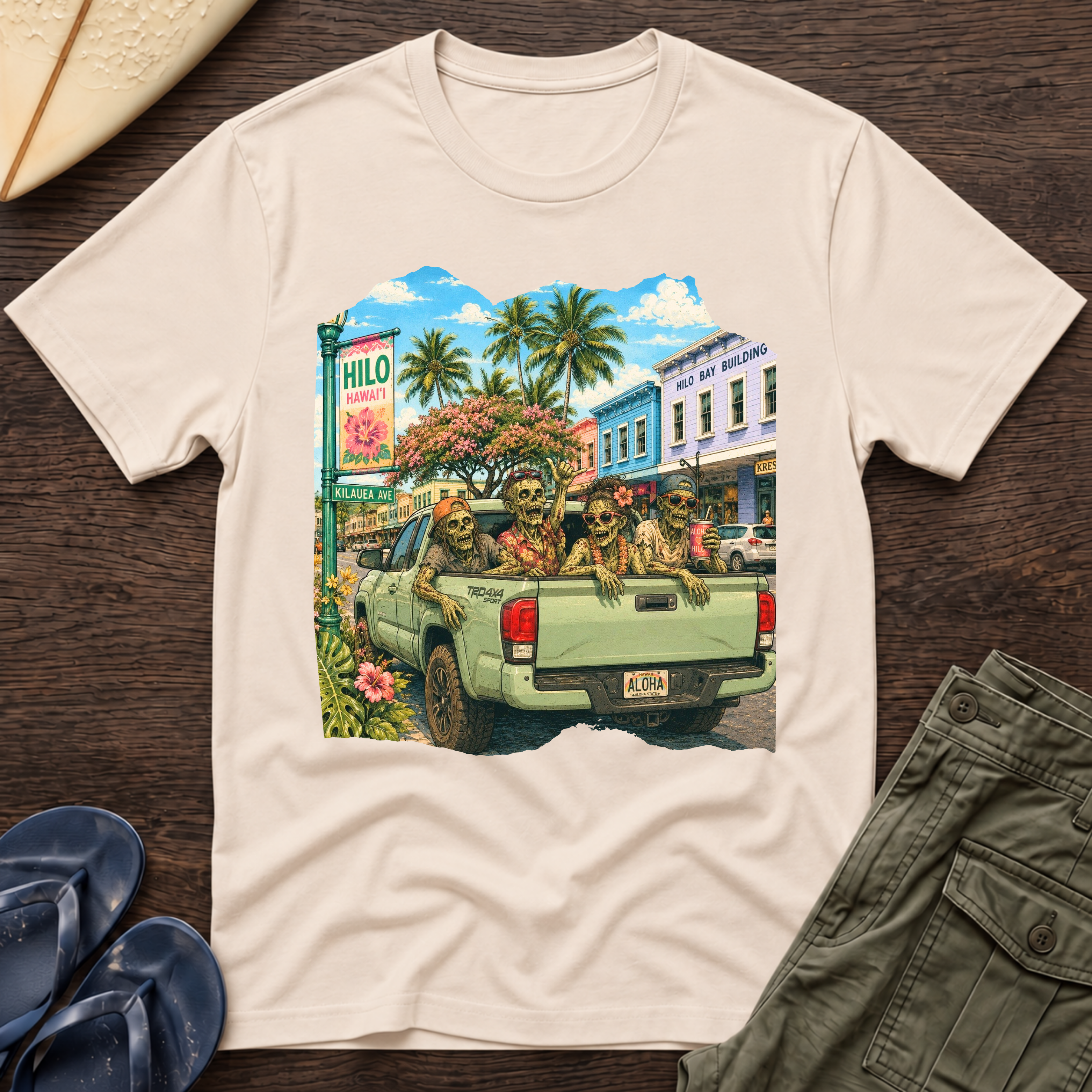 Hilo Pick-up Truck Halloween T-Shirt