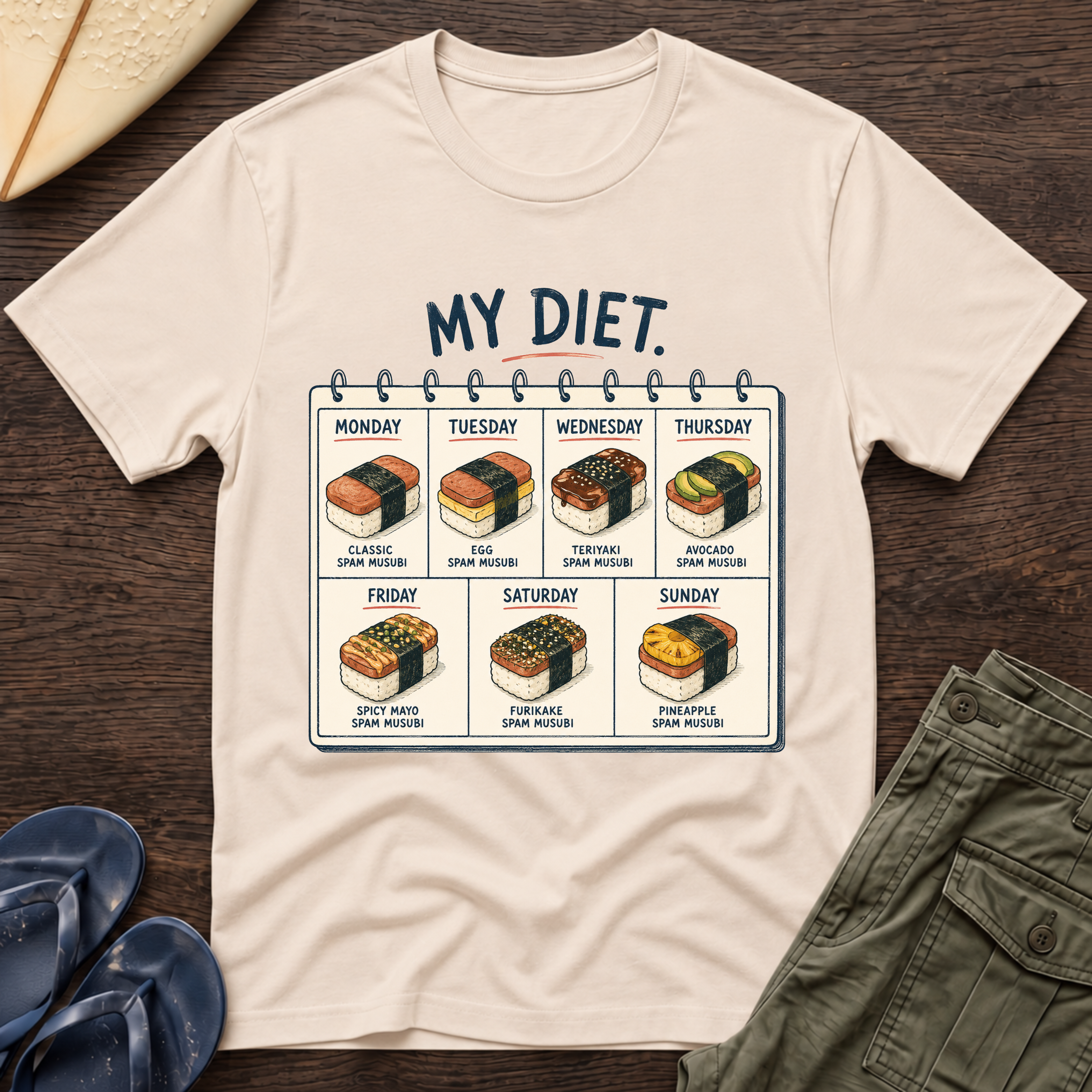 My Hawaiian Diet Hawaiian T-Shirt