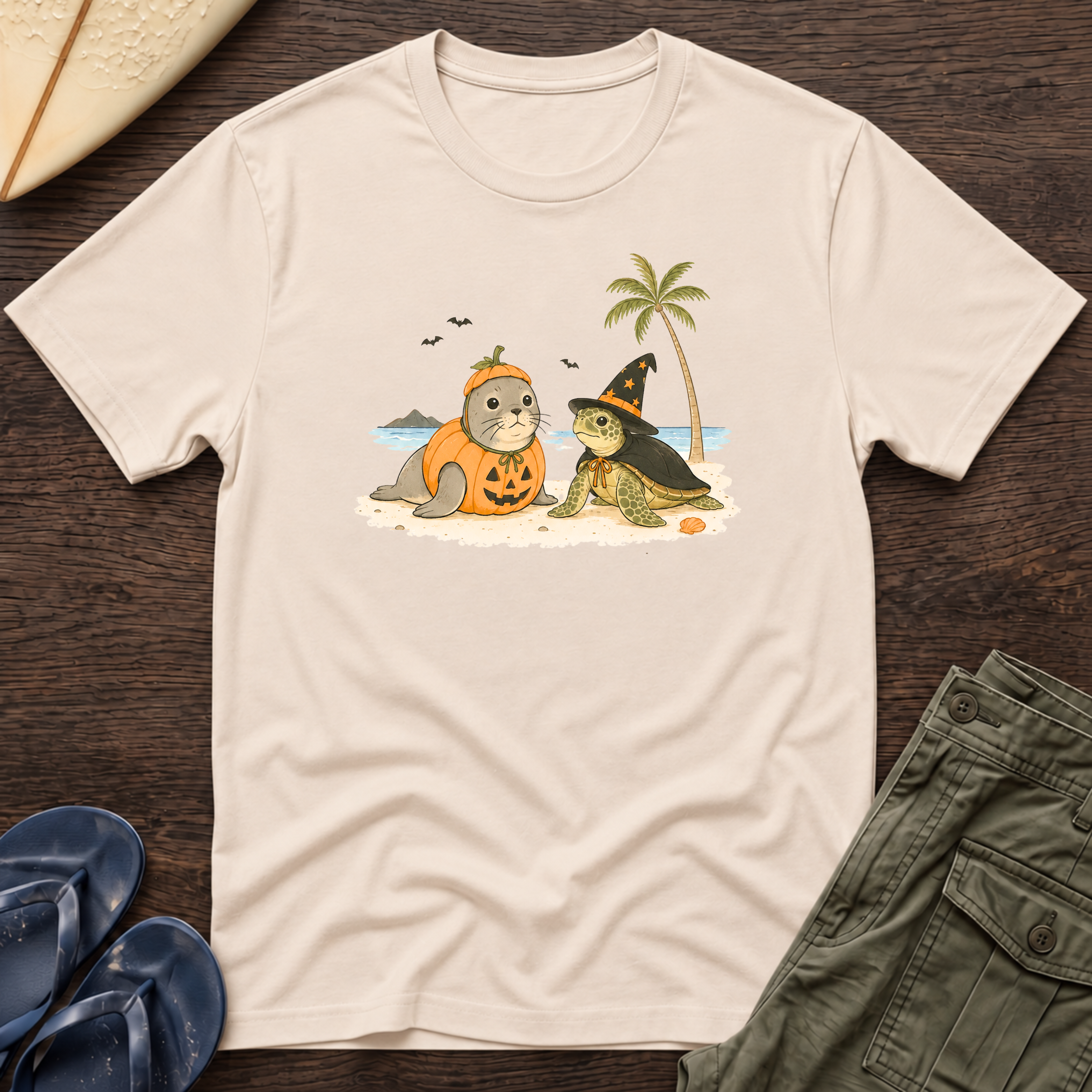 Halloween Seal & Turtle Tee
