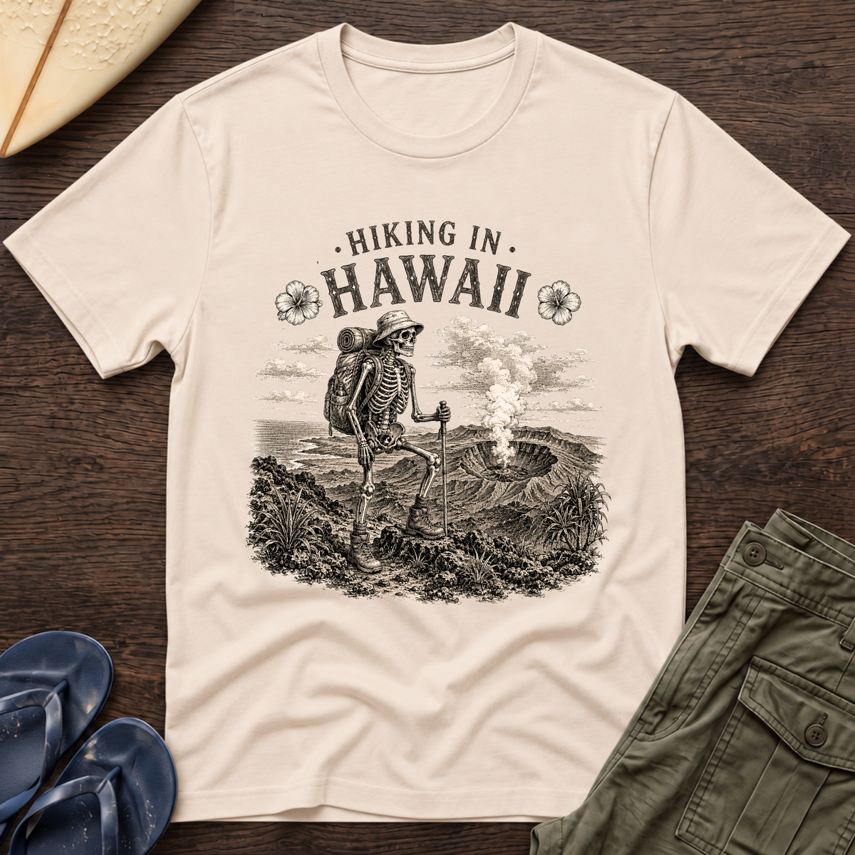 Hiking in Hawaii Halloween T-Shirt